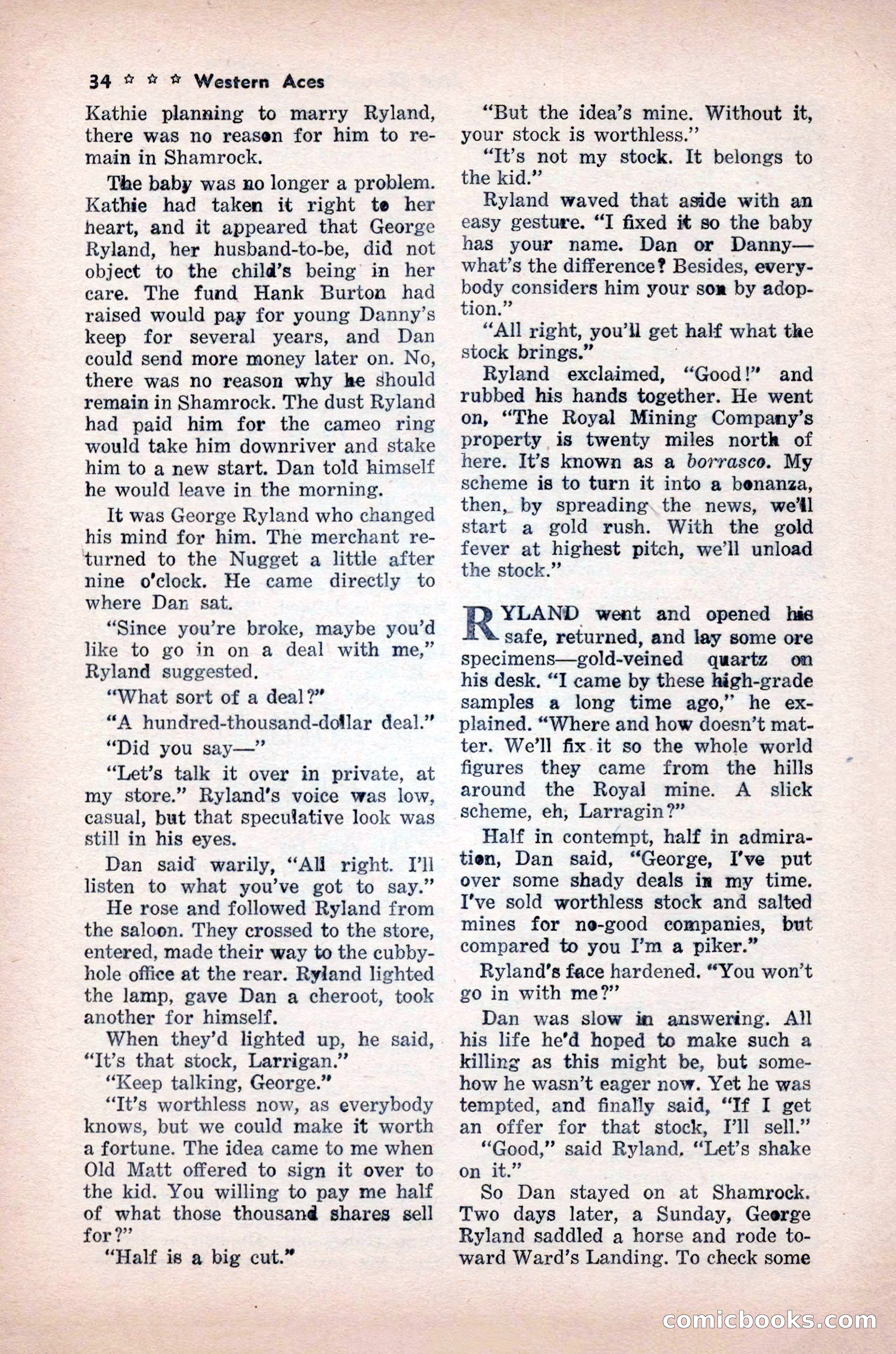 Western Aces, November 1947 — page 36 of 100