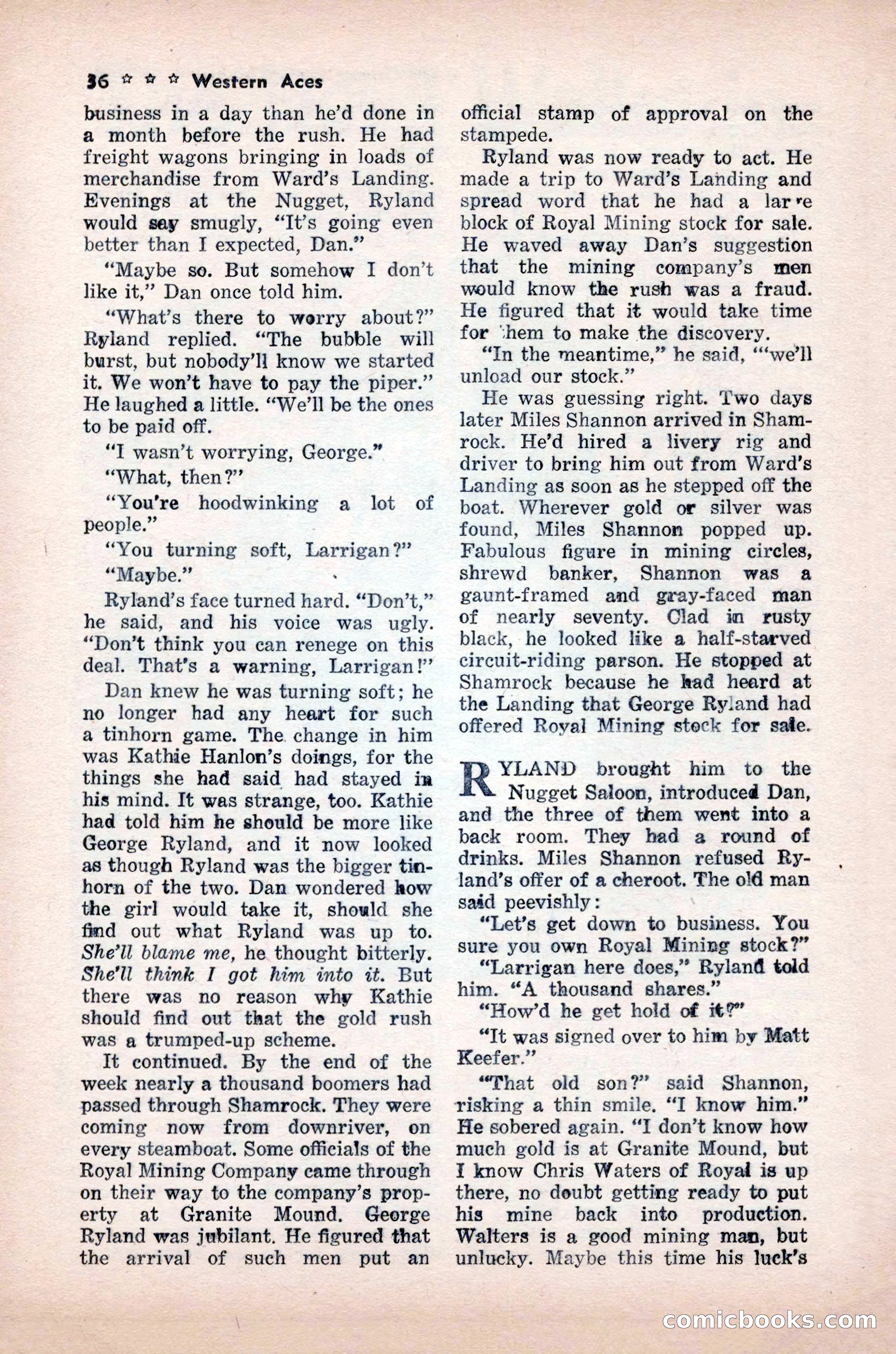 Western Aces, November 1947 — page 38 of 100