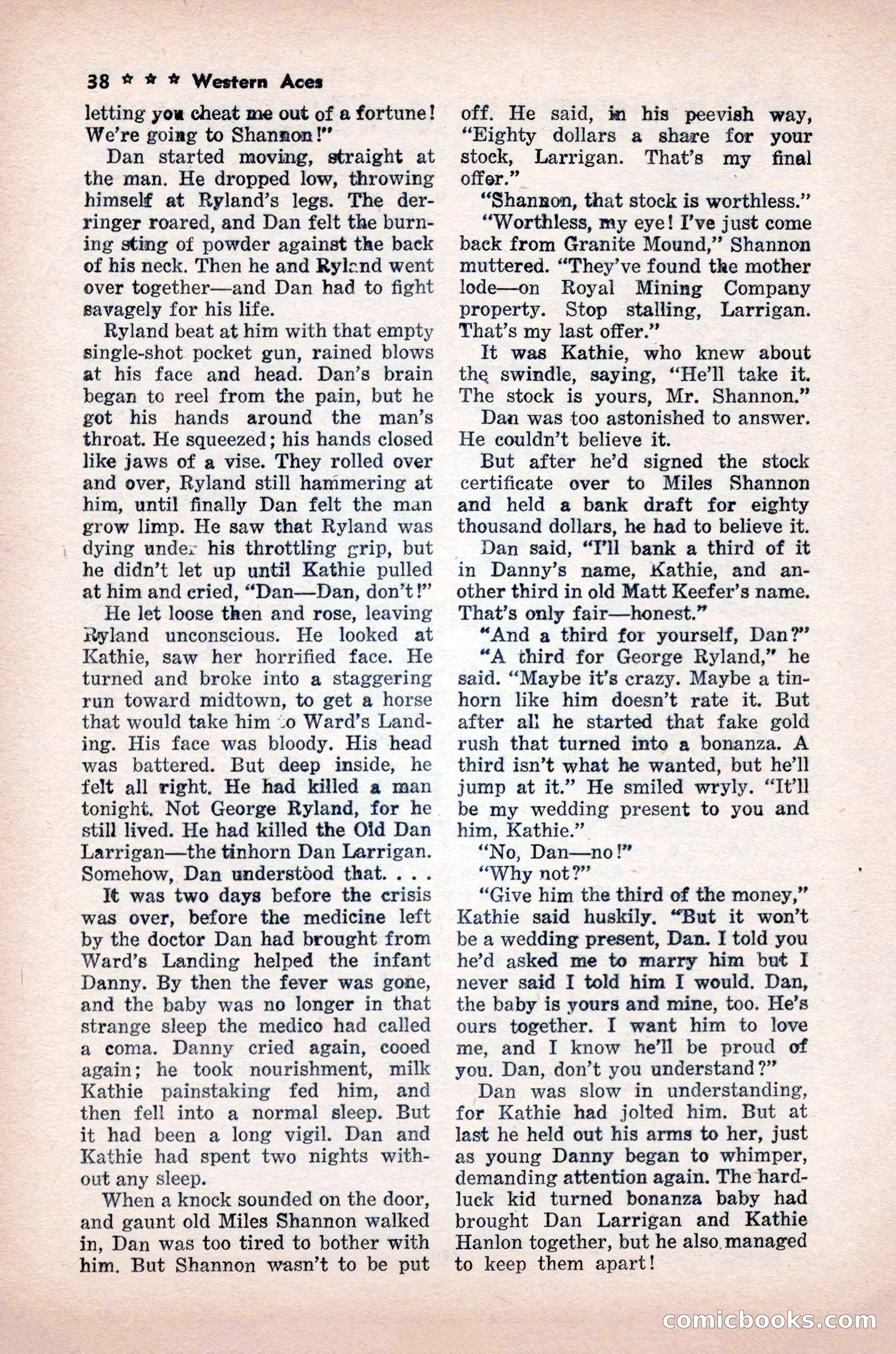 Western Aces, November 1947 — page 40 of 100