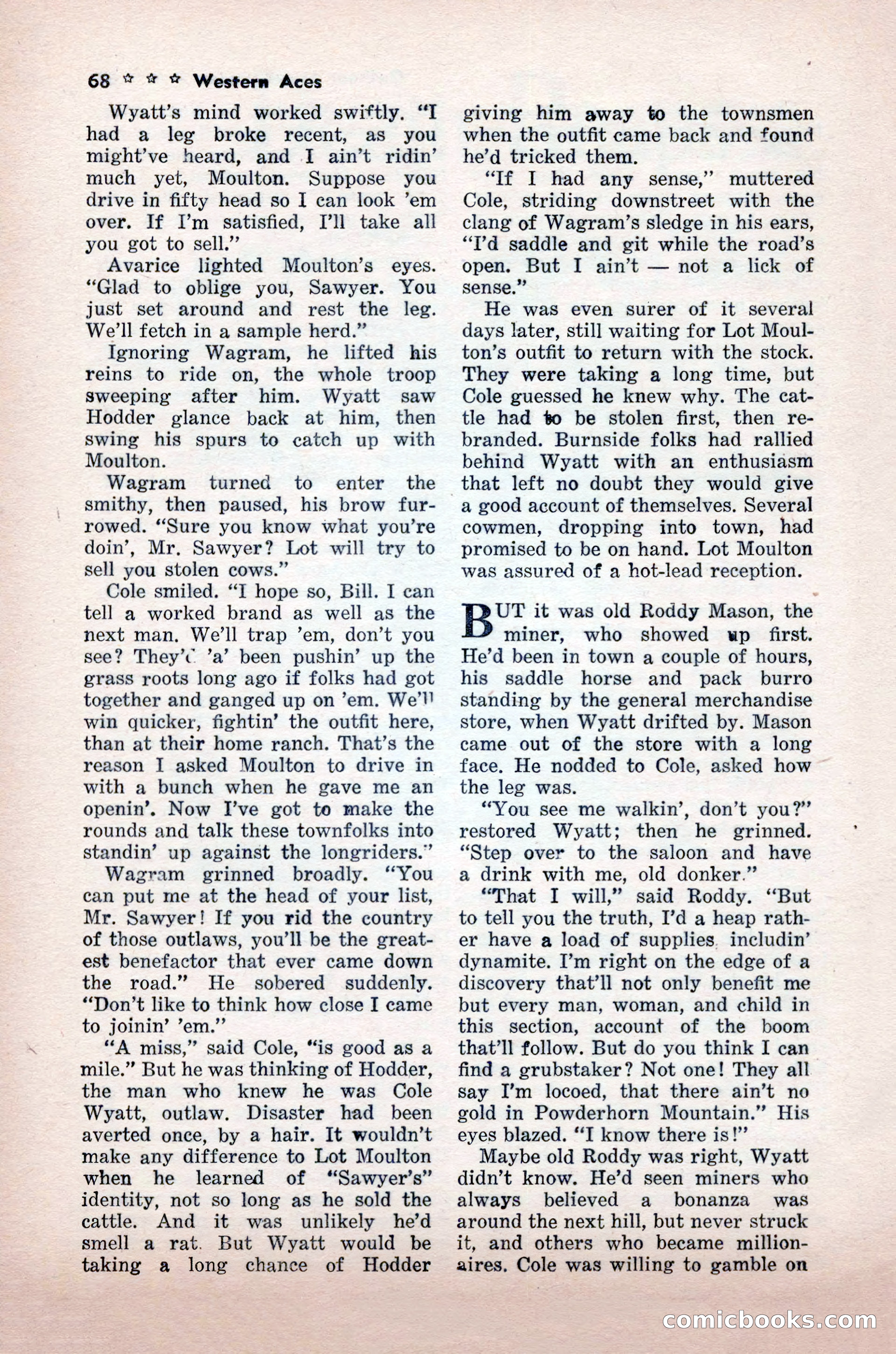 Western Aces, November 1947 — page 70 of 100