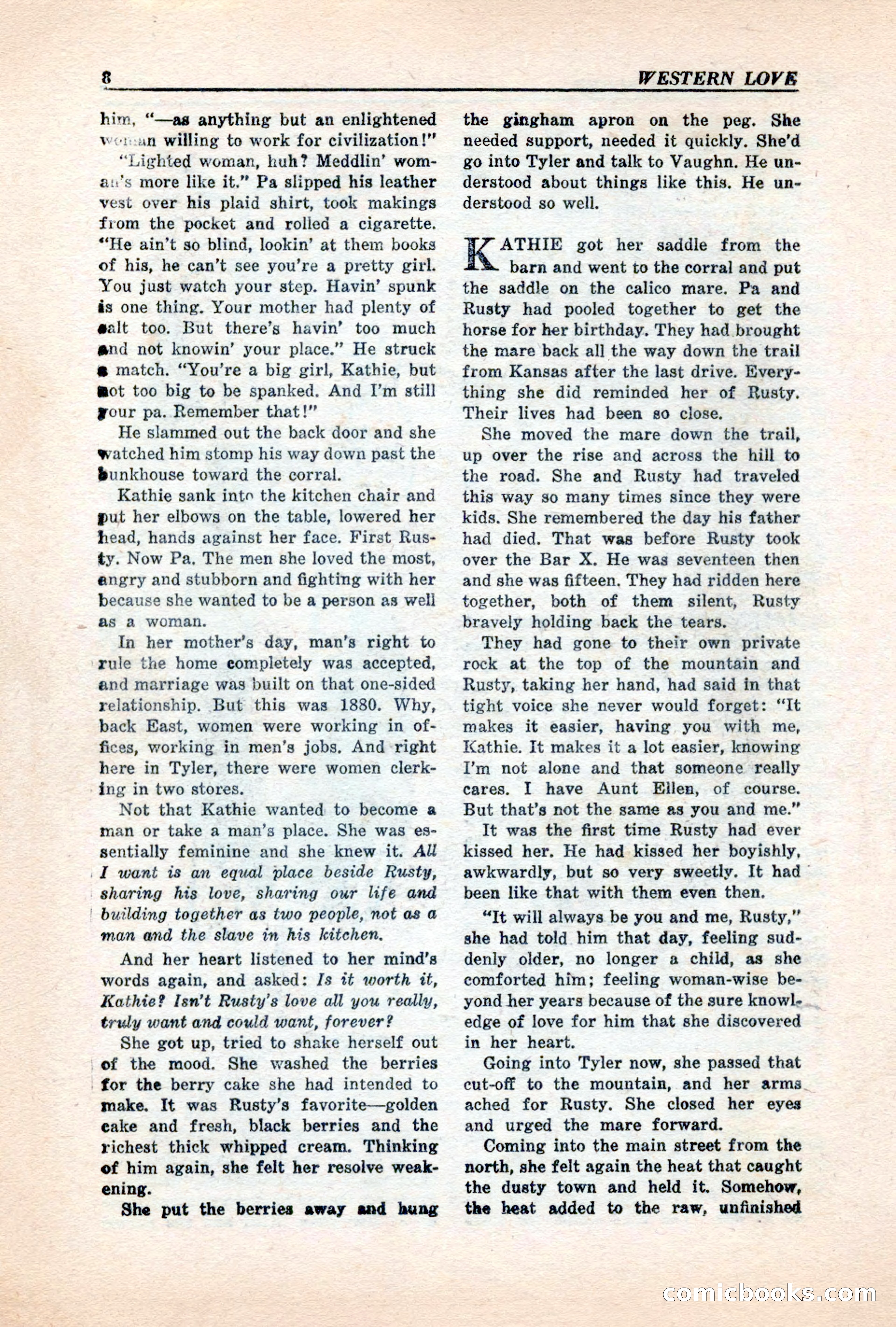 Western Love, December 1945 — page 10 of 100