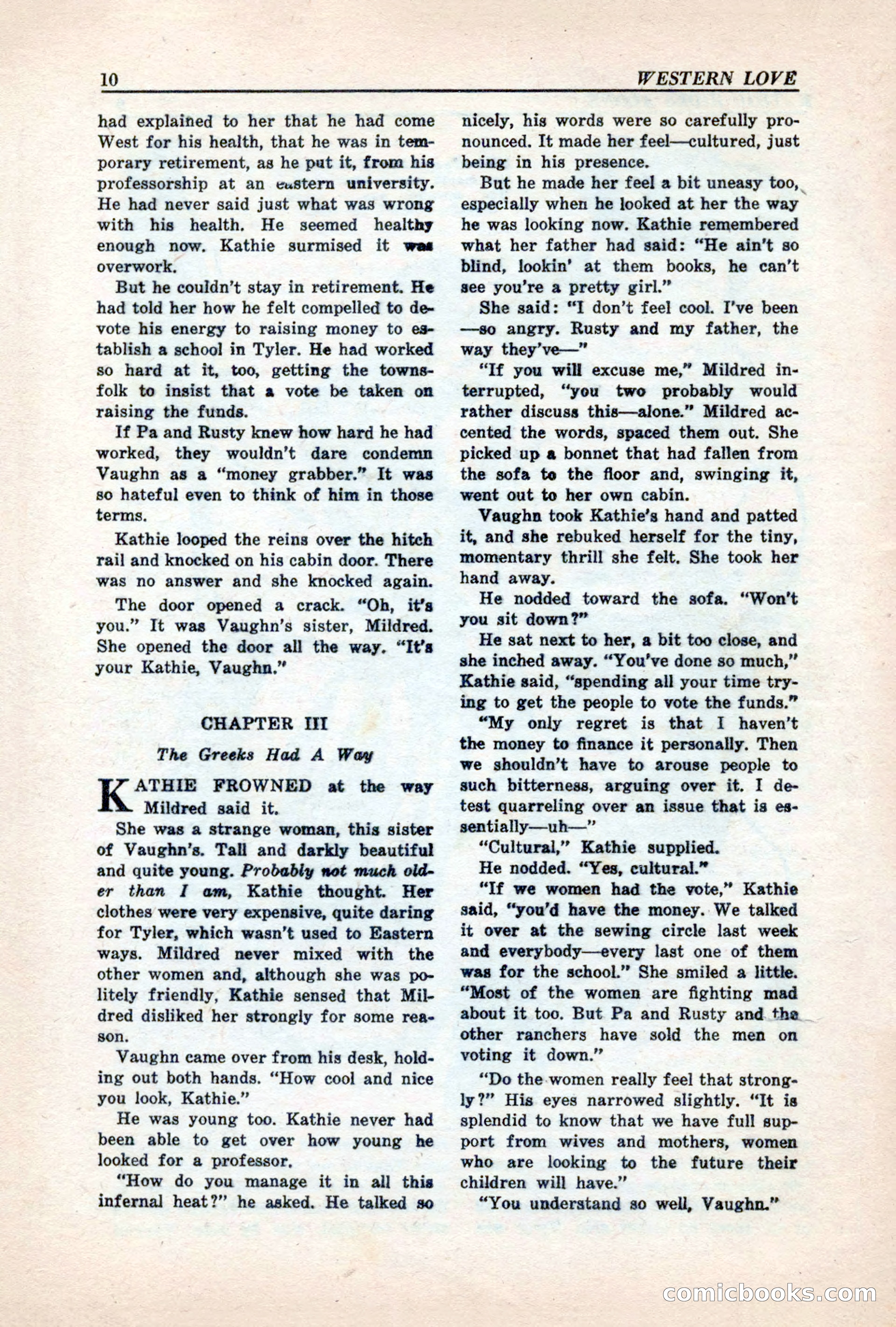 Western Love, December 1945 — page 12 of 100