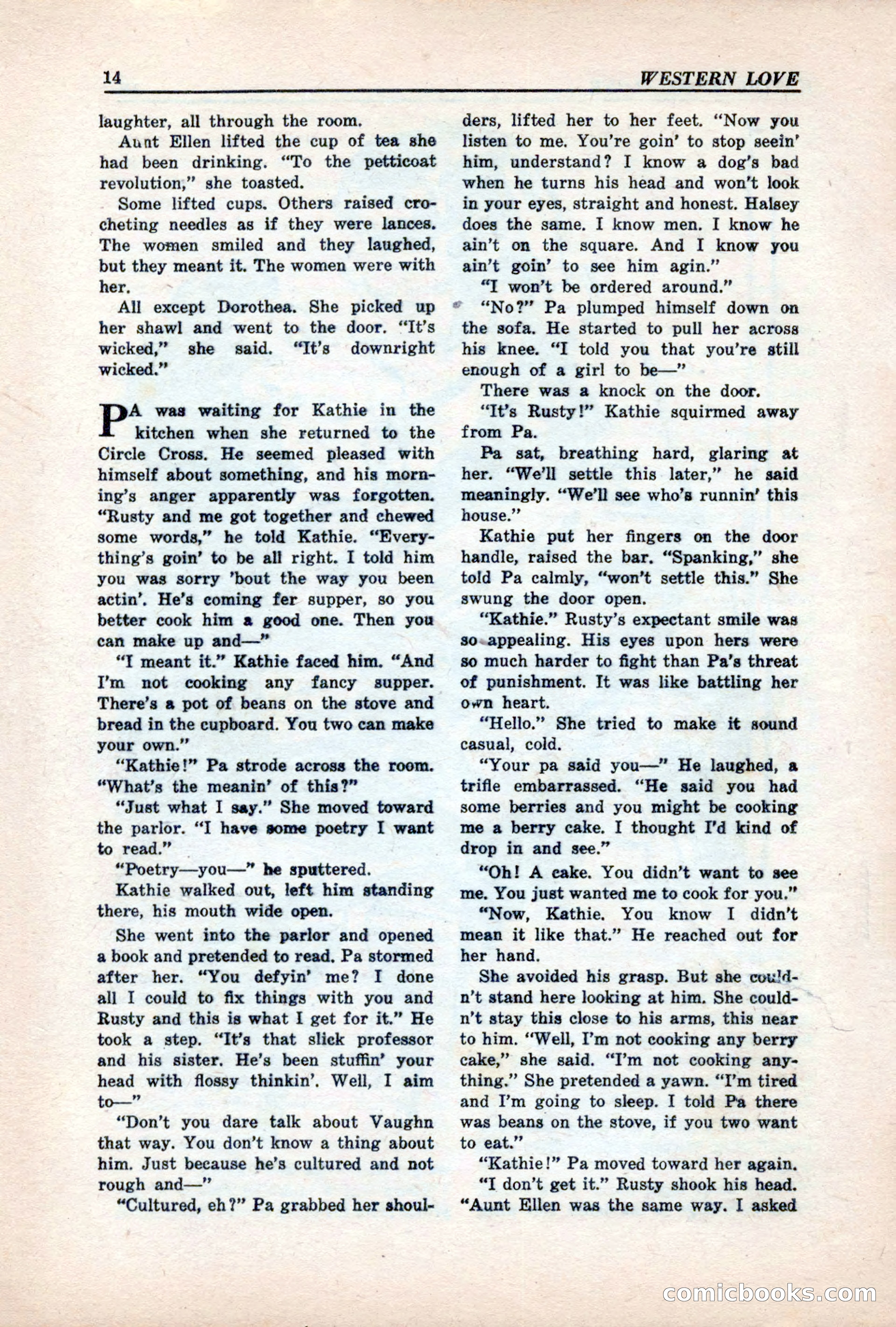Western Love, December 1945 — page 16 of 100