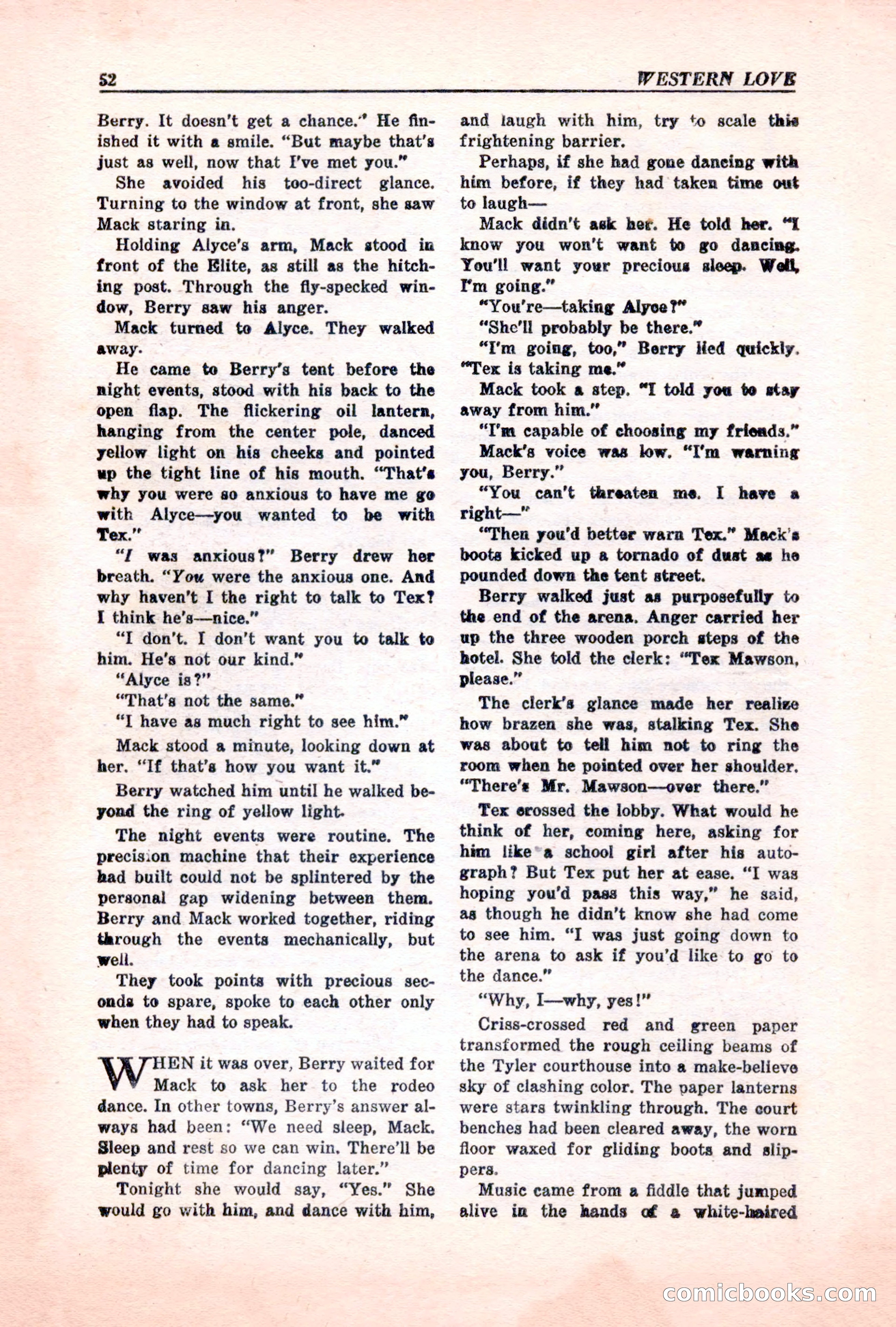 Western Love, December 1945 — page 54 of 100
