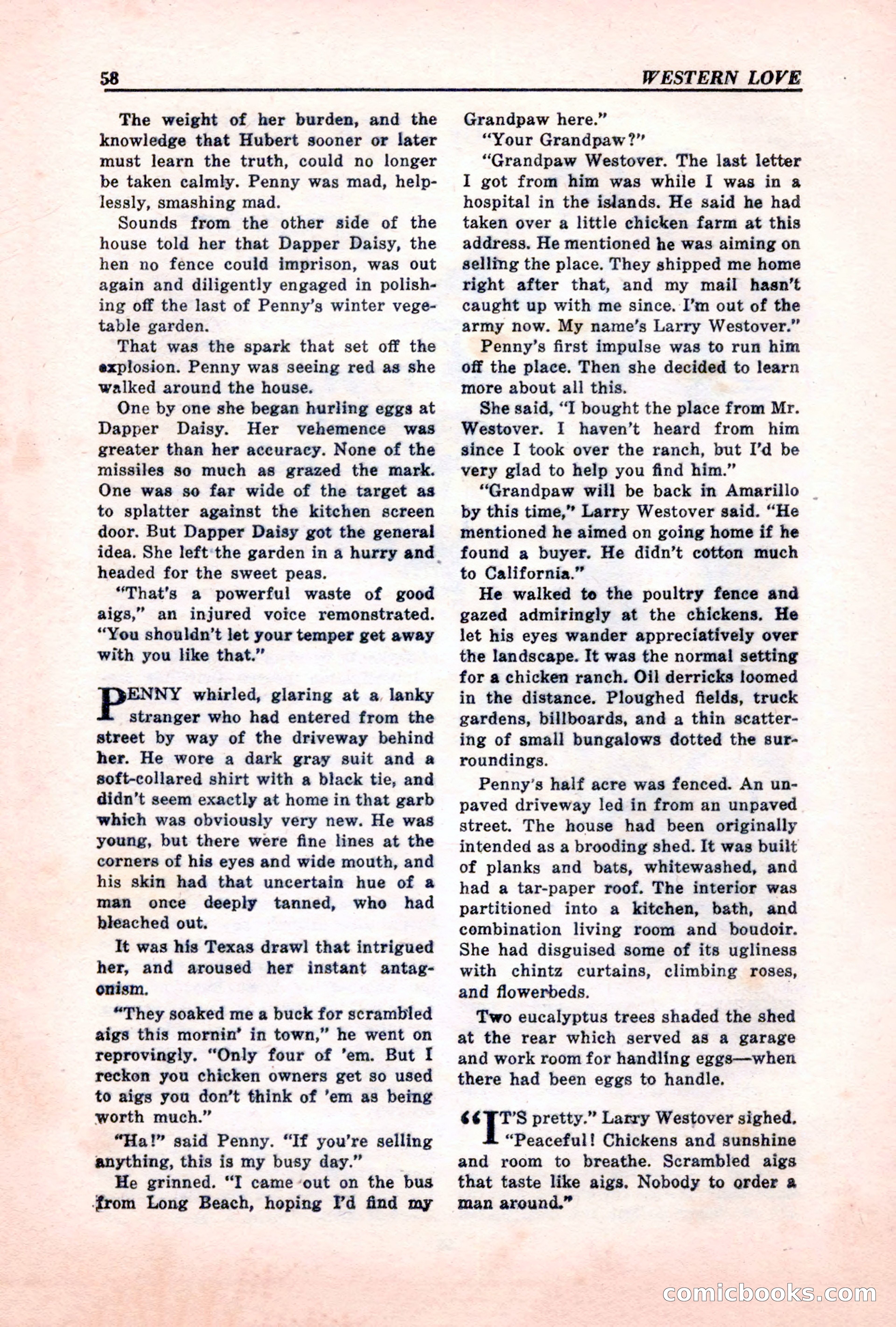 Western Love, December 1945 — page 60 of 100