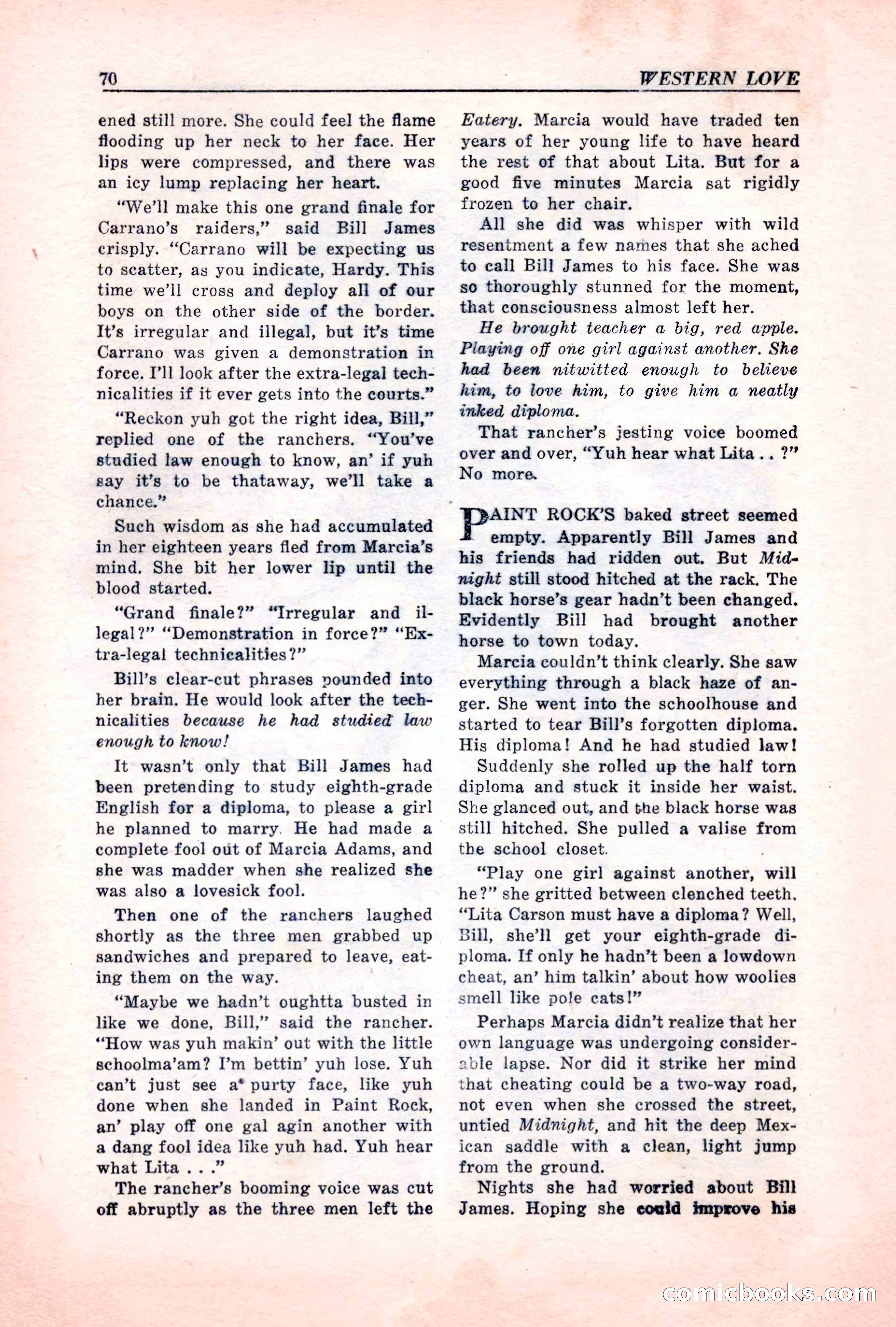 Western Love, December 1945 — page 72 of 100