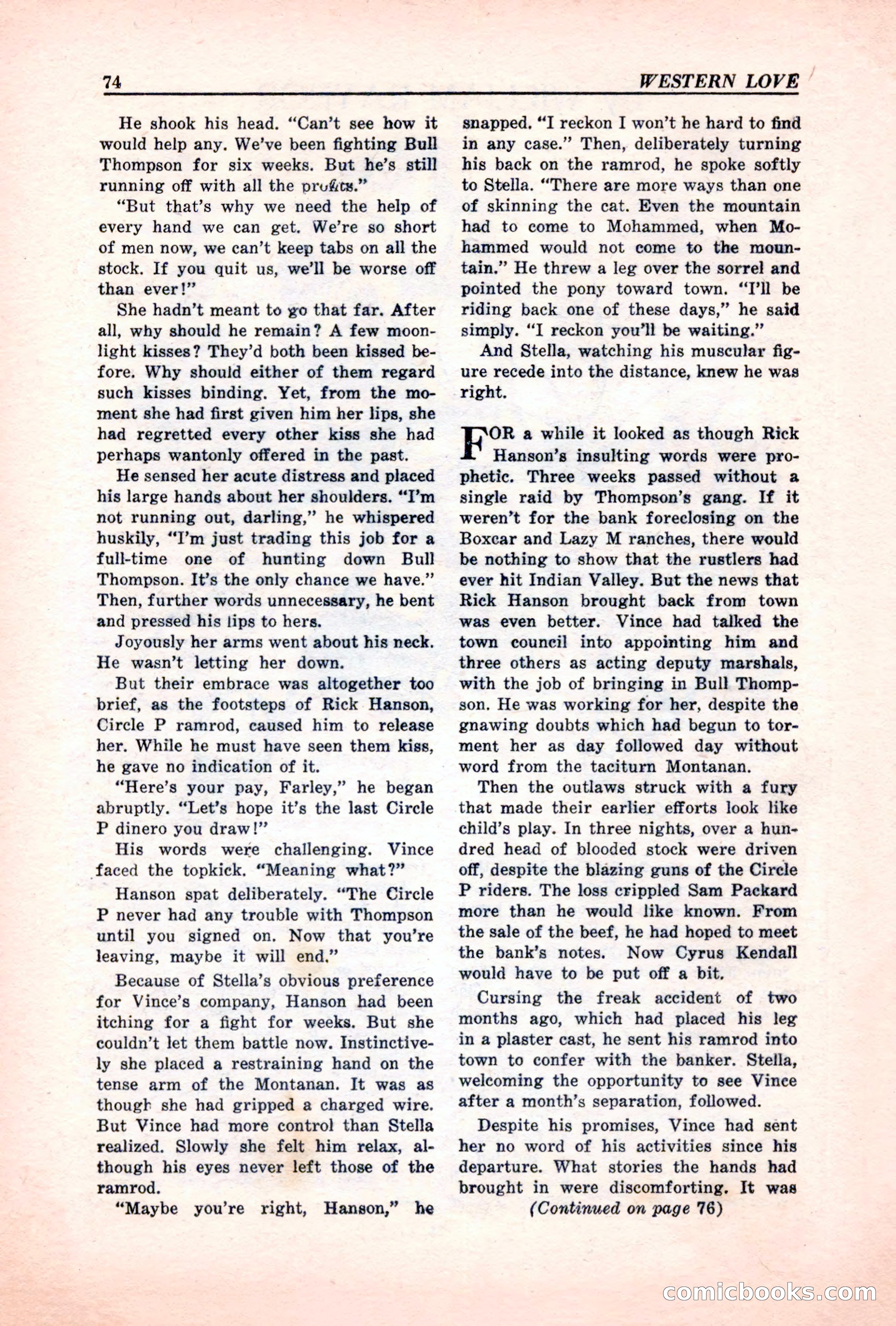 Western Love, December 1945 — page 76 of 100