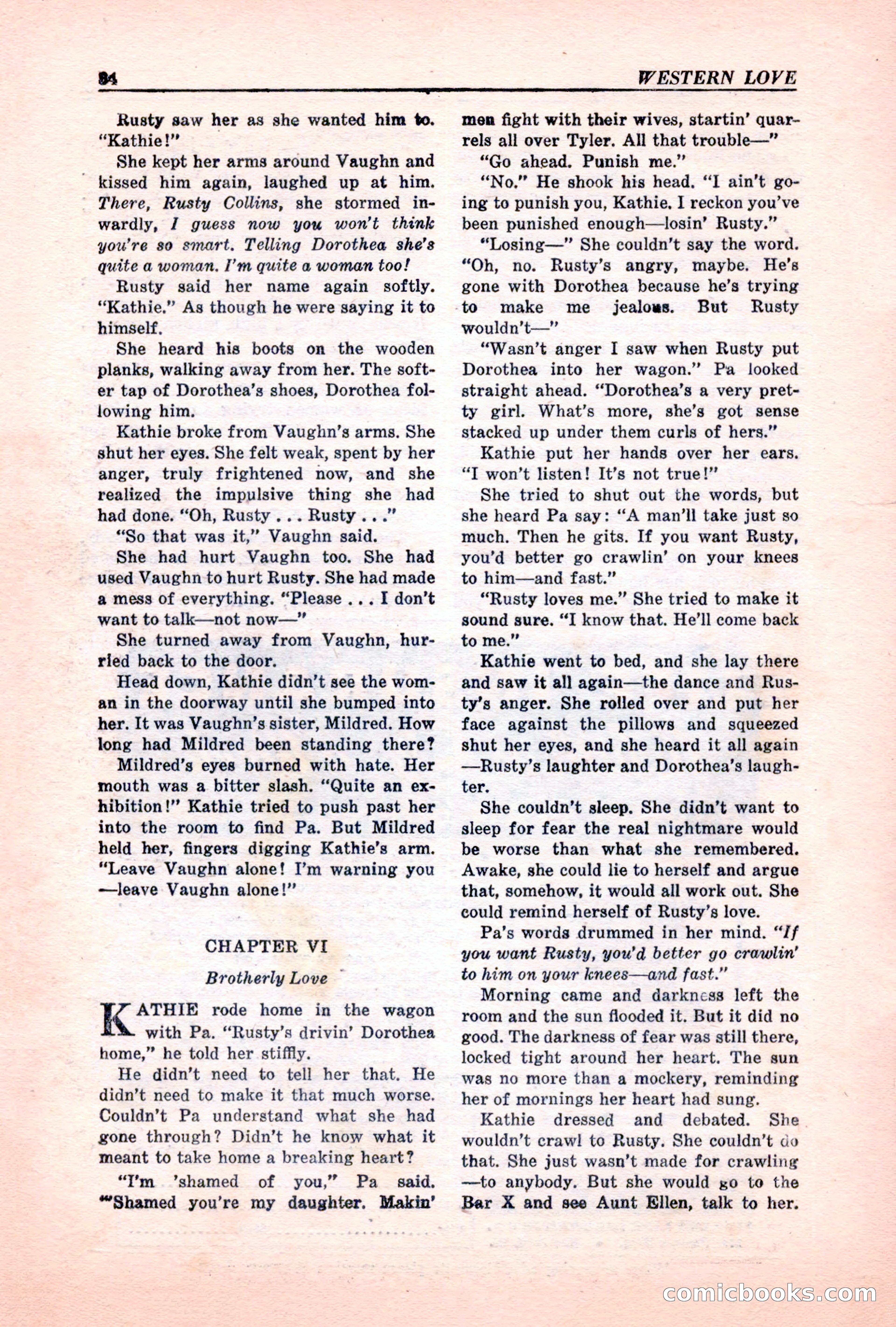 Western Love, December 1945 — page 86 of 100
