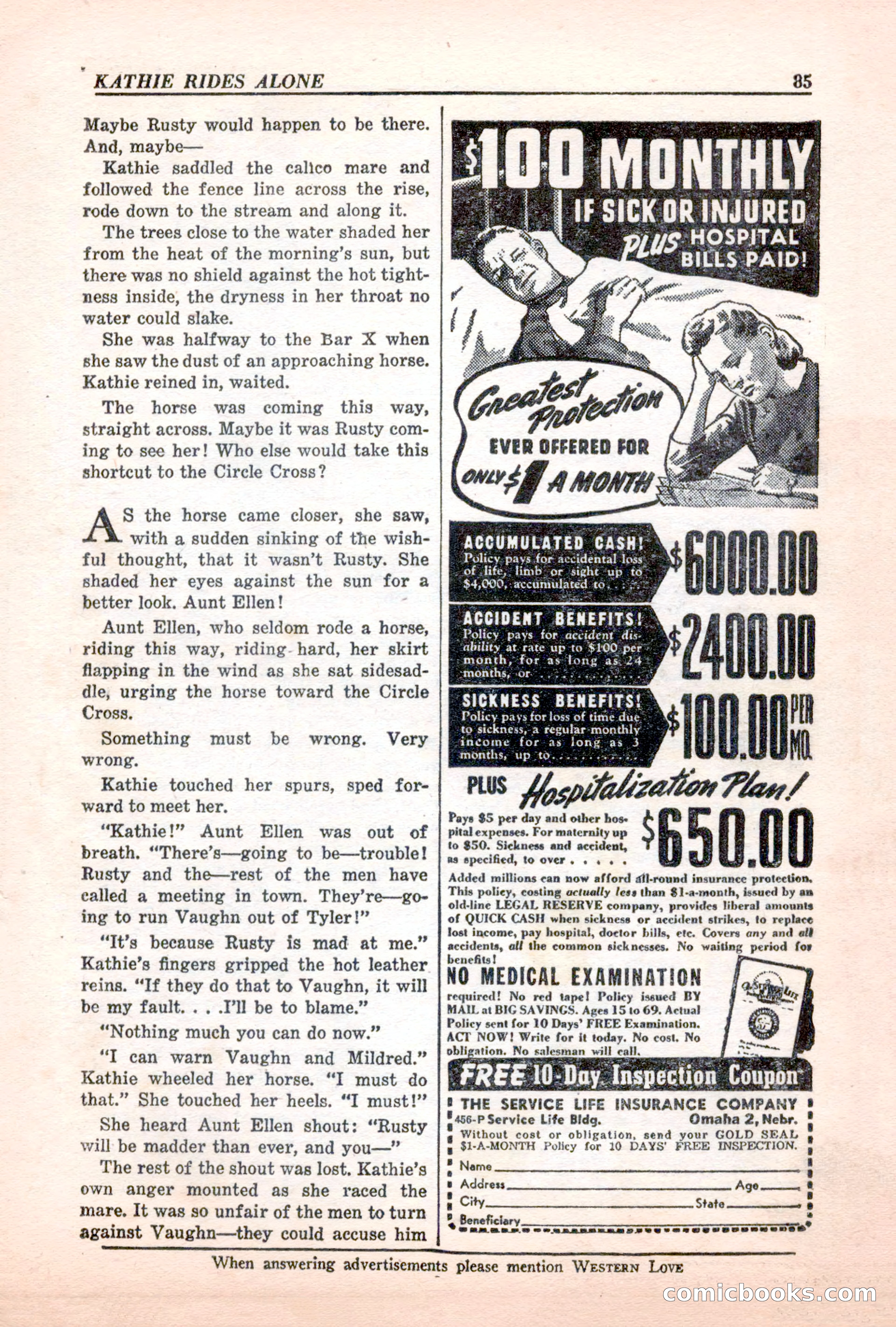 Western Love, December 1945 — page 87 of 100