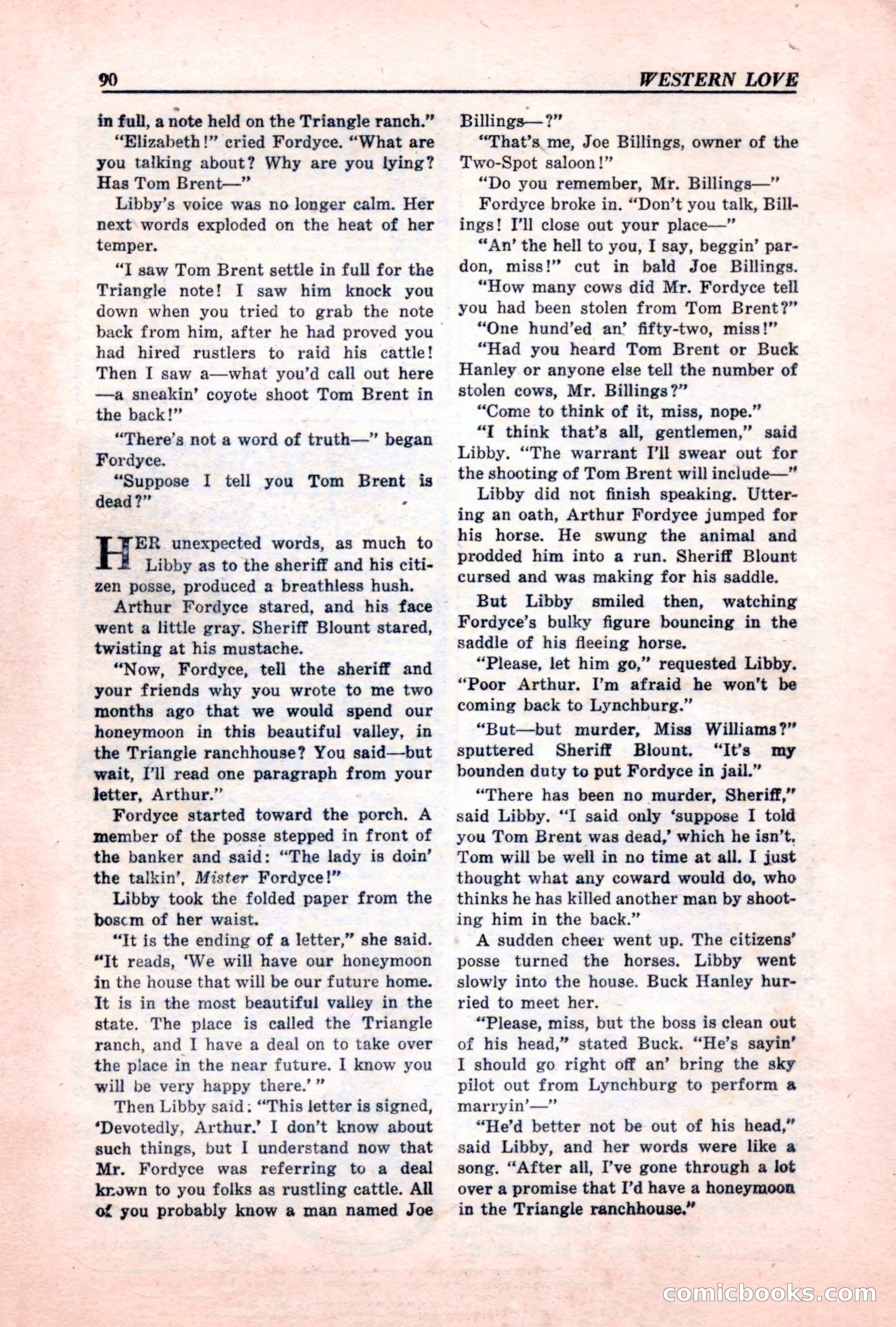 Western Love, December 1945 — page 92 of 100