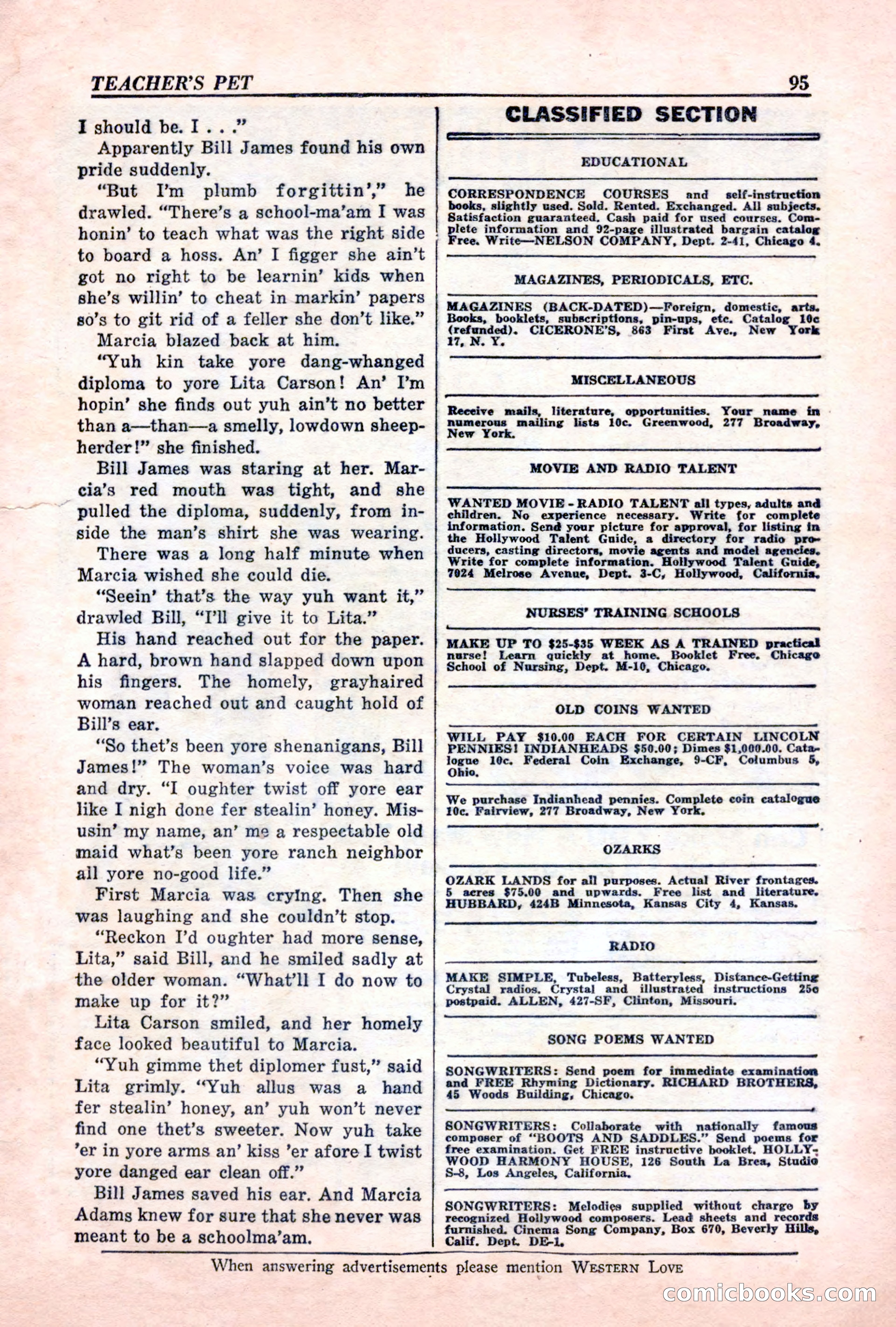 Western Love, December 1945 — page 97 of 100