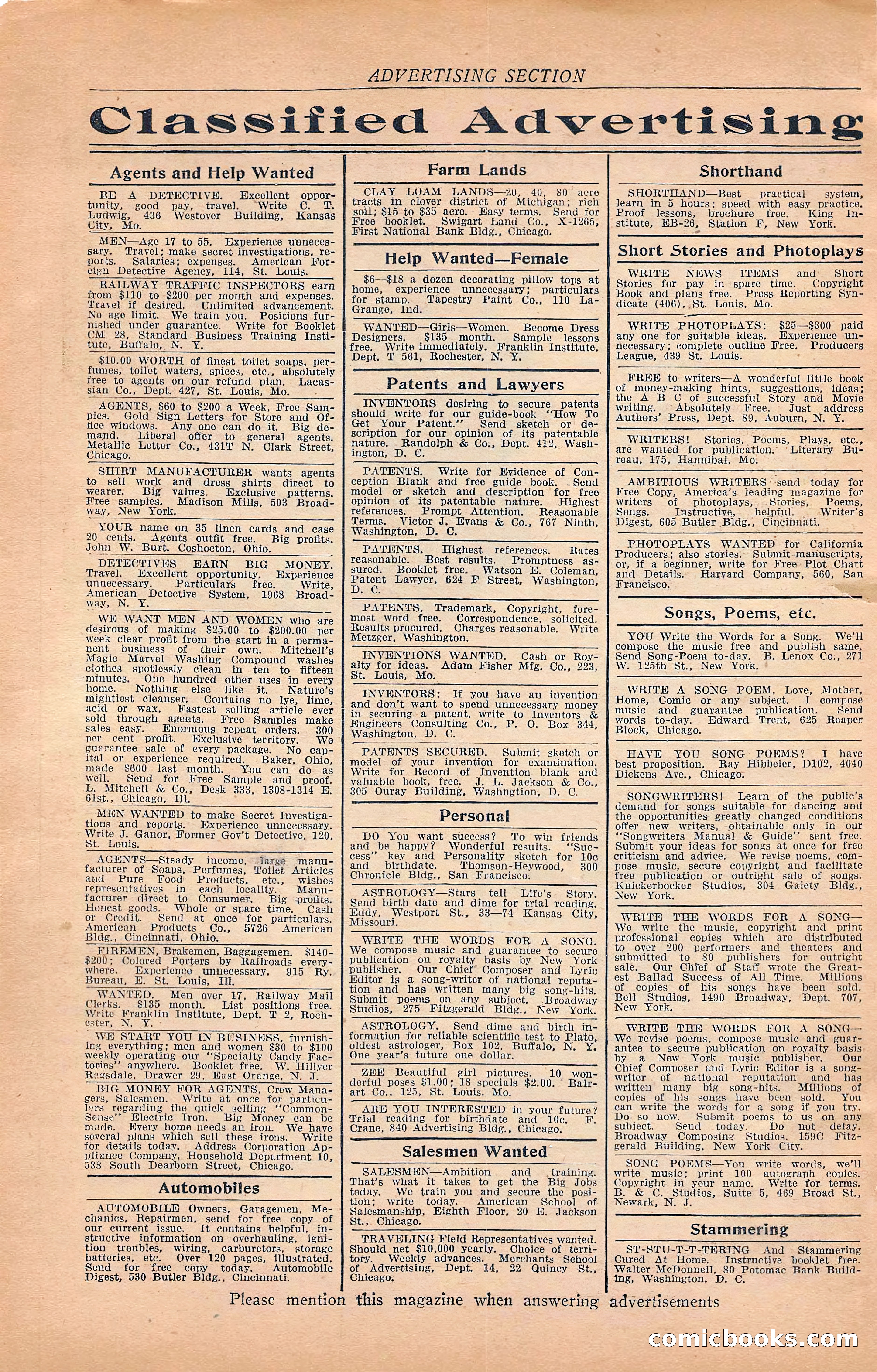 Western Story Magazine, Vol. 22, No. 6 — page 6 of 160
