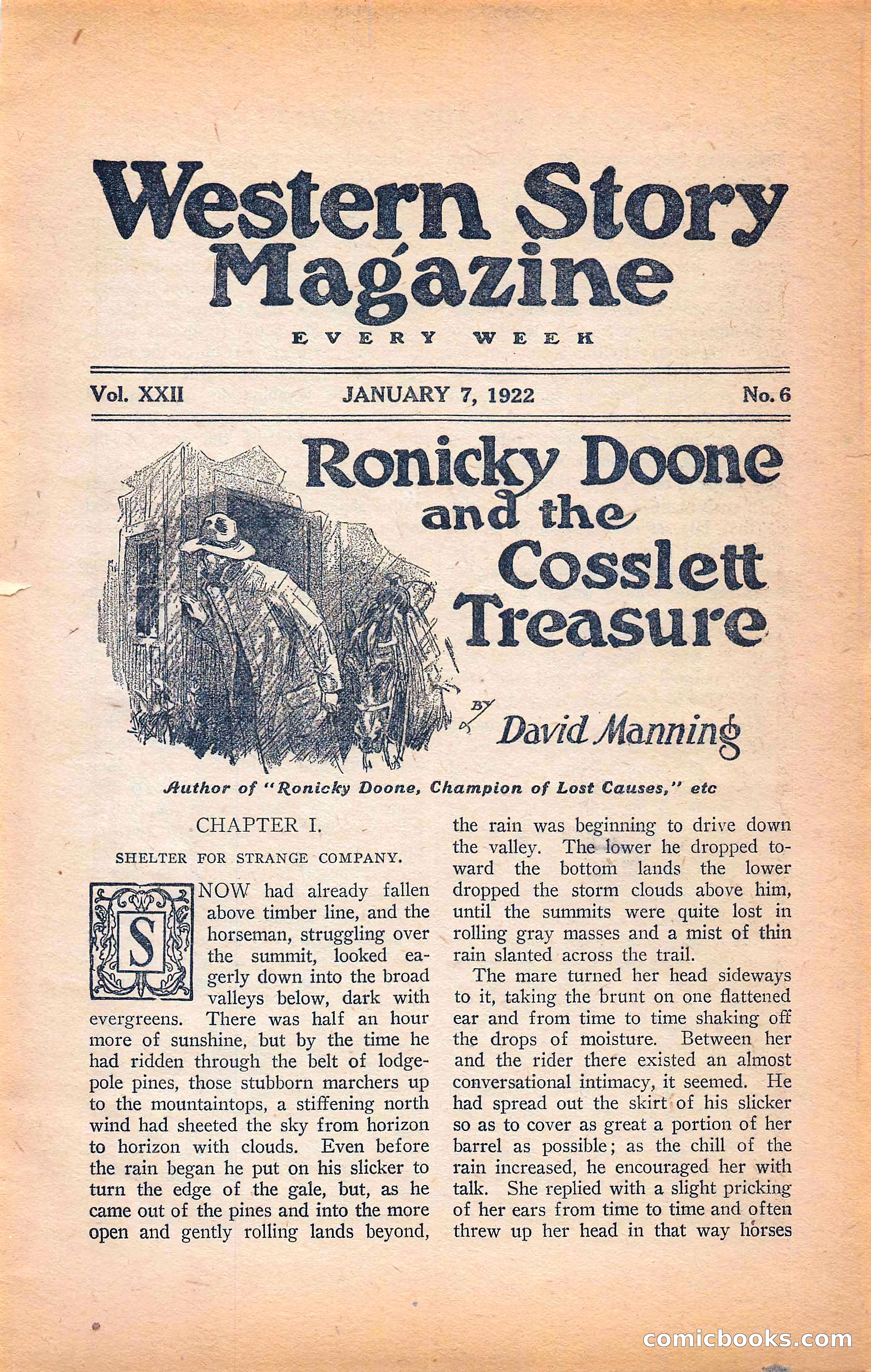 Western Story Magazine, Vol. 22, No. 6 — page 11 of 160