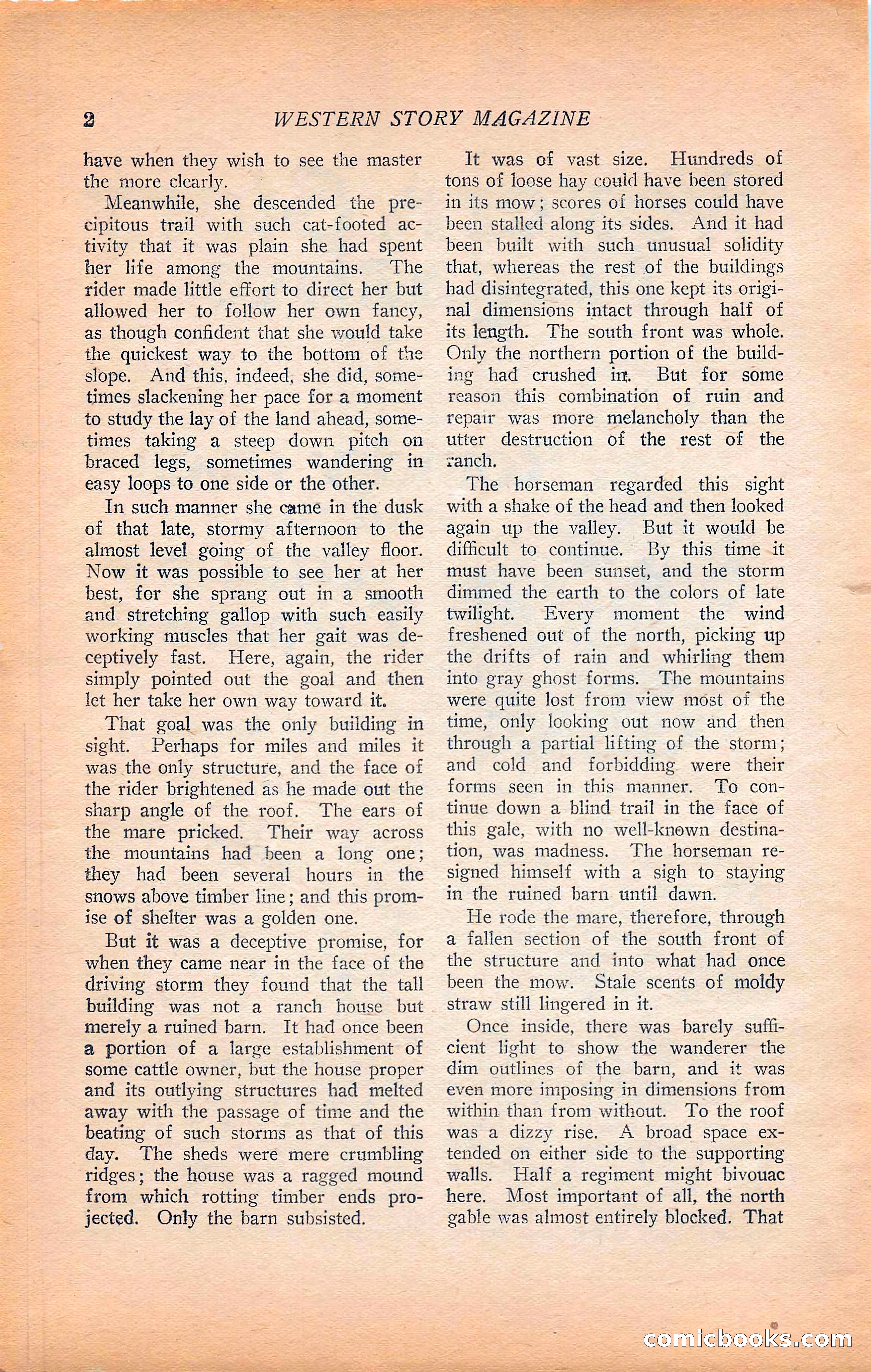 Western Story Magazine, Vol. 22, No. 6 — page 12 of 160