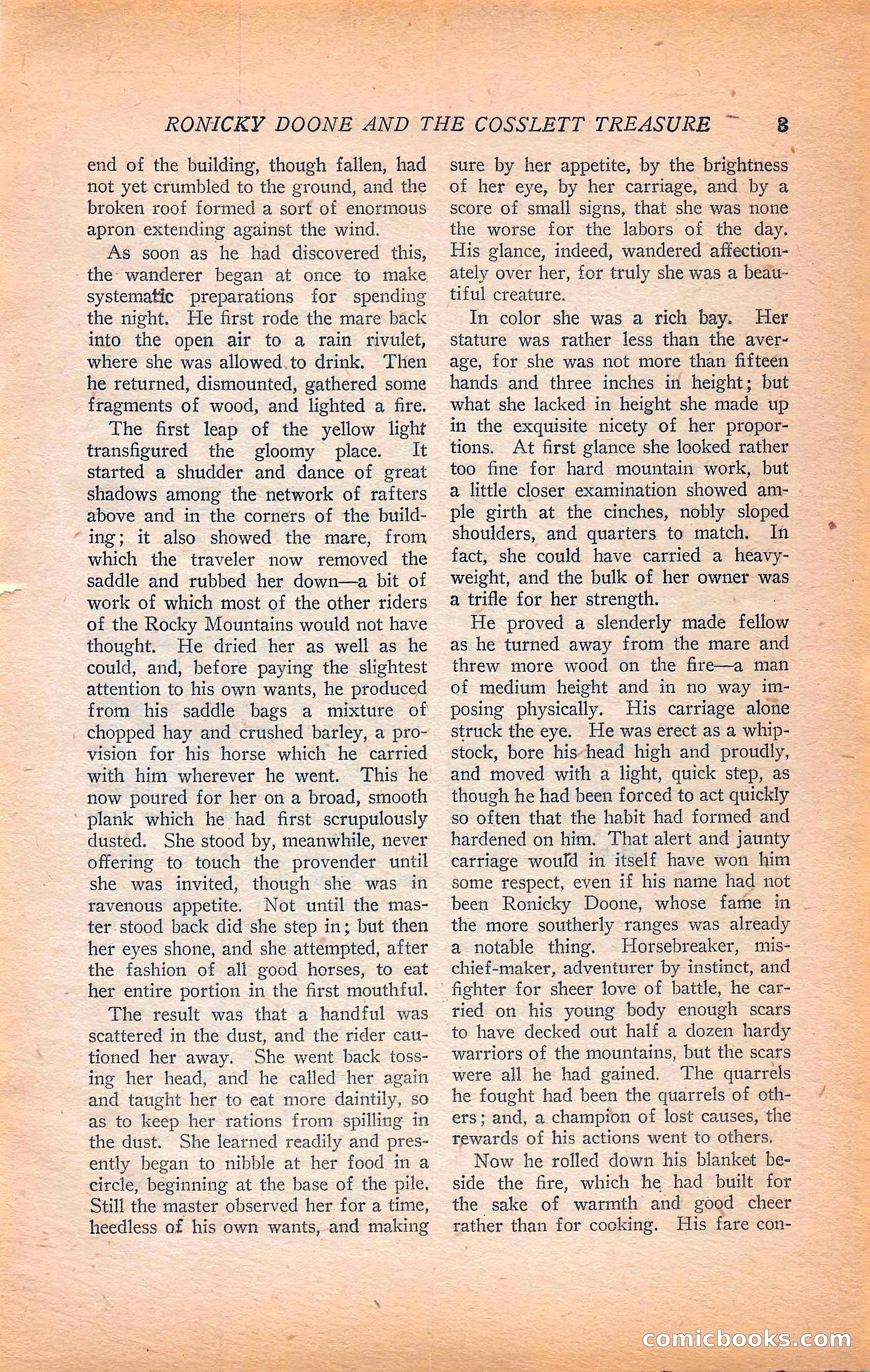 Western Story Magazine, Vol. 22, No. 6 — page 13 of 160