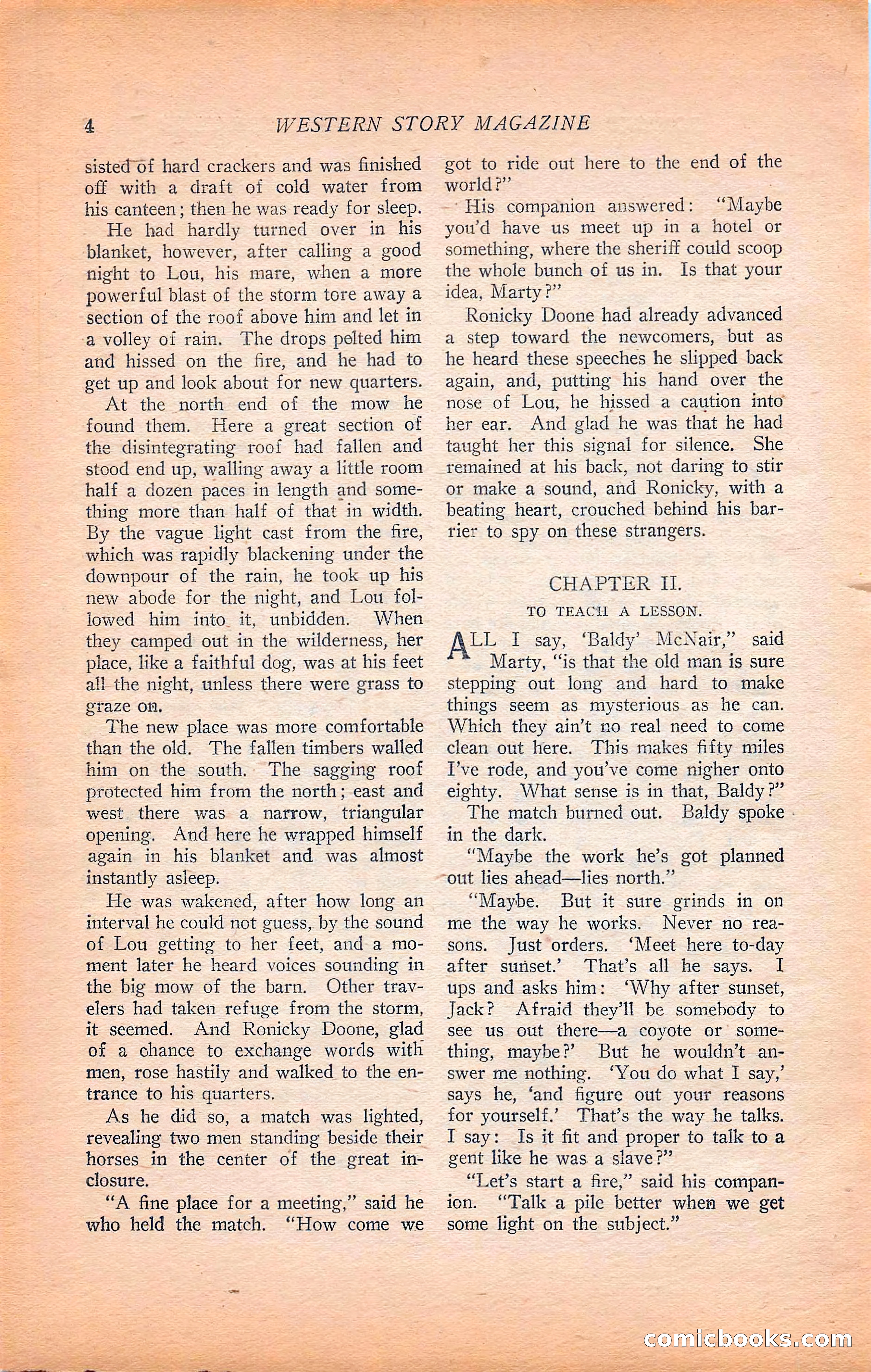 Western Story Magazine, Vol. 22, No. 6 — page 14 of 160