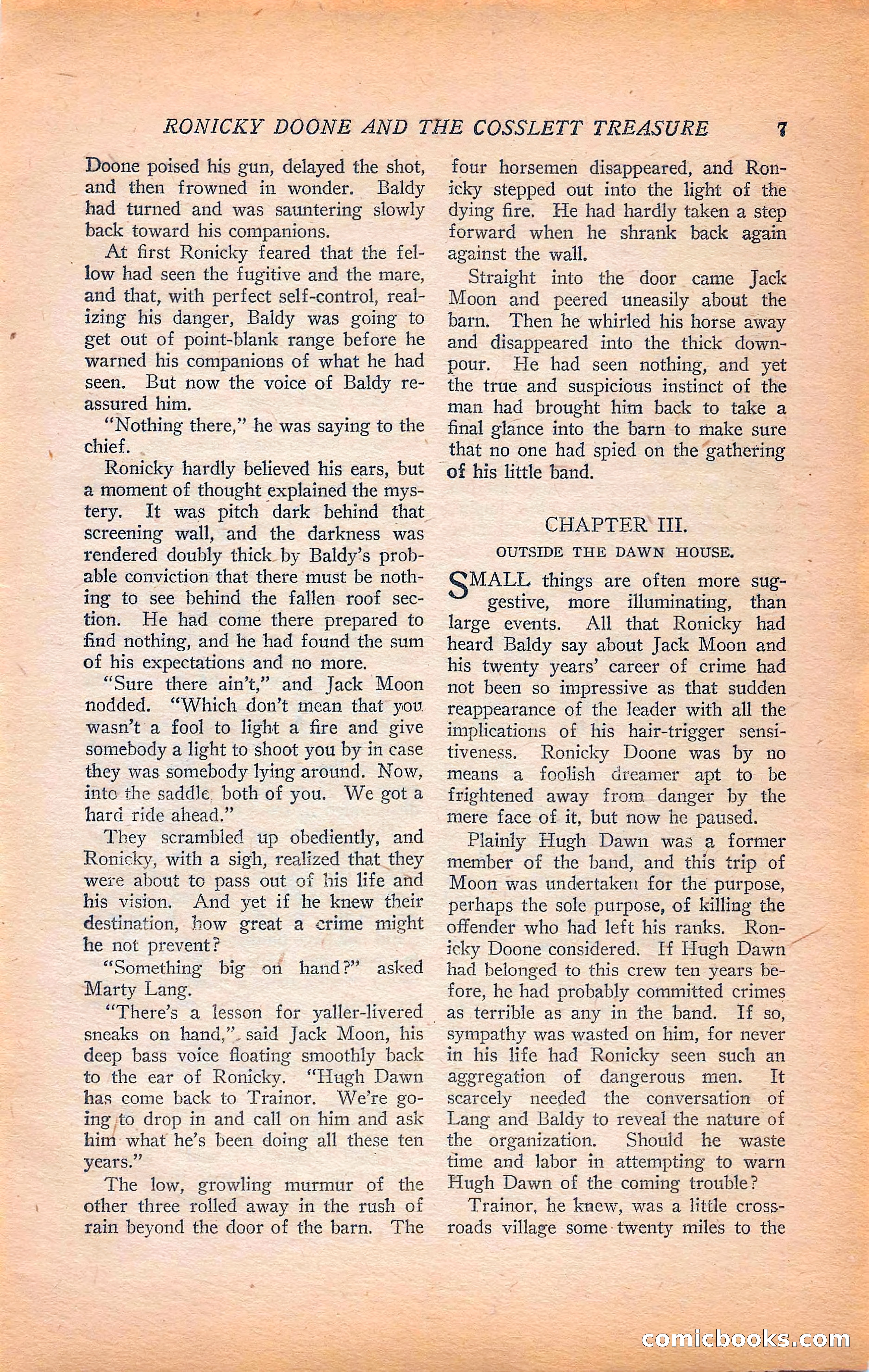 Western Story Magazine, Vol. 22, No. 6 — page 17 of 160