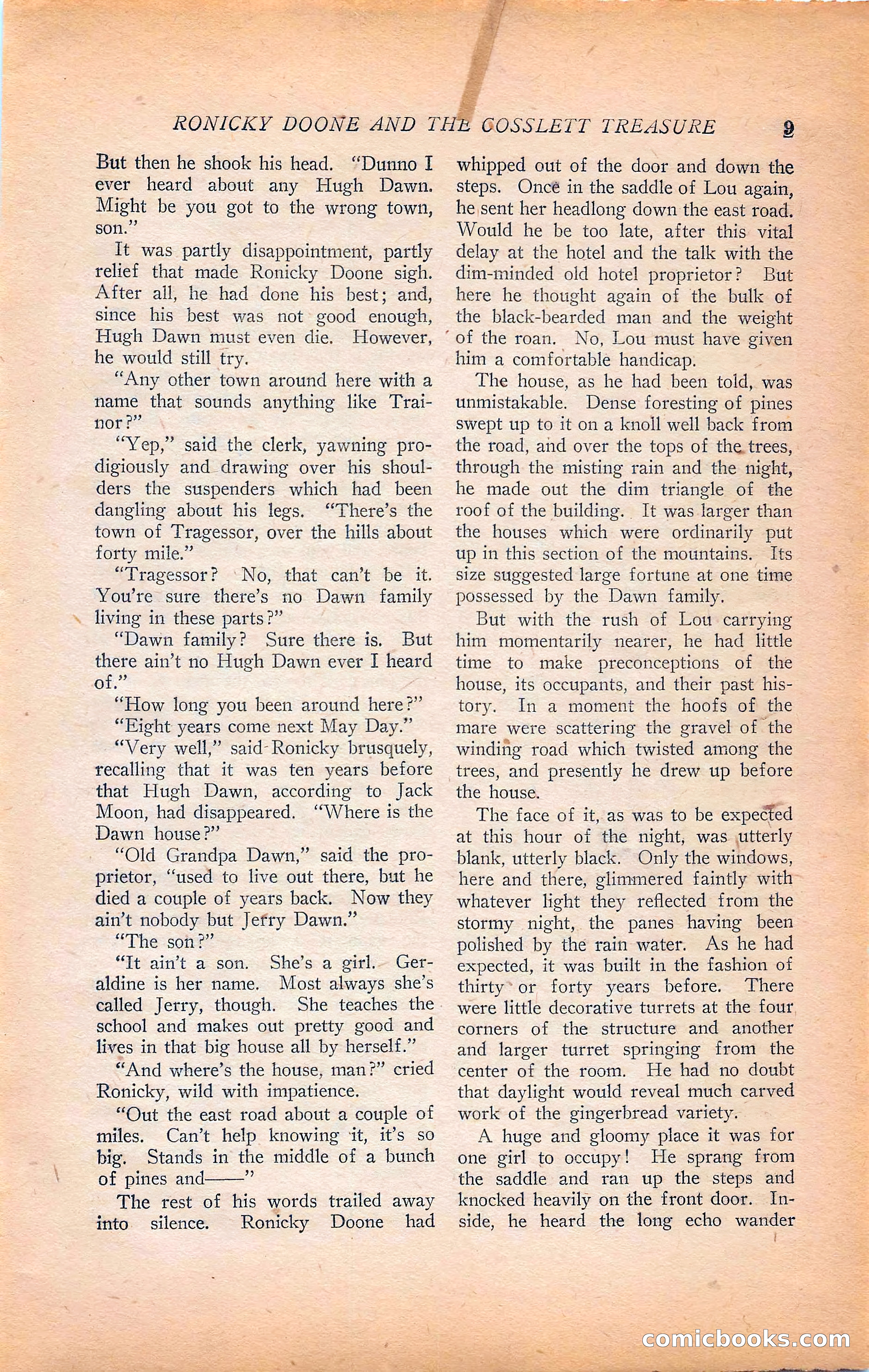 Western Story Magazine, Vol. 22, No. 6 — page 19 of 160