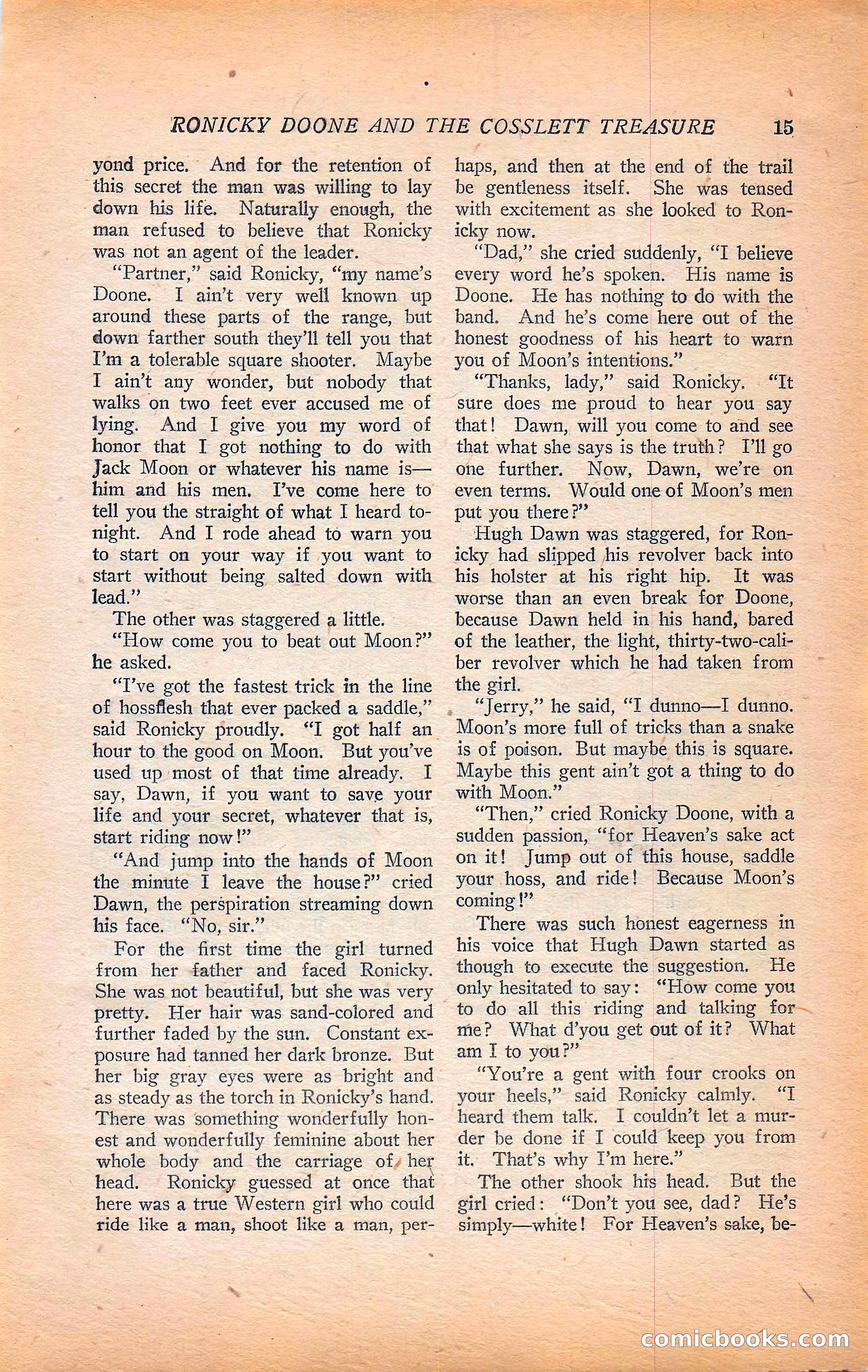 Western Story Magazine, Vol. 22, No. 6 — page 25 of 160