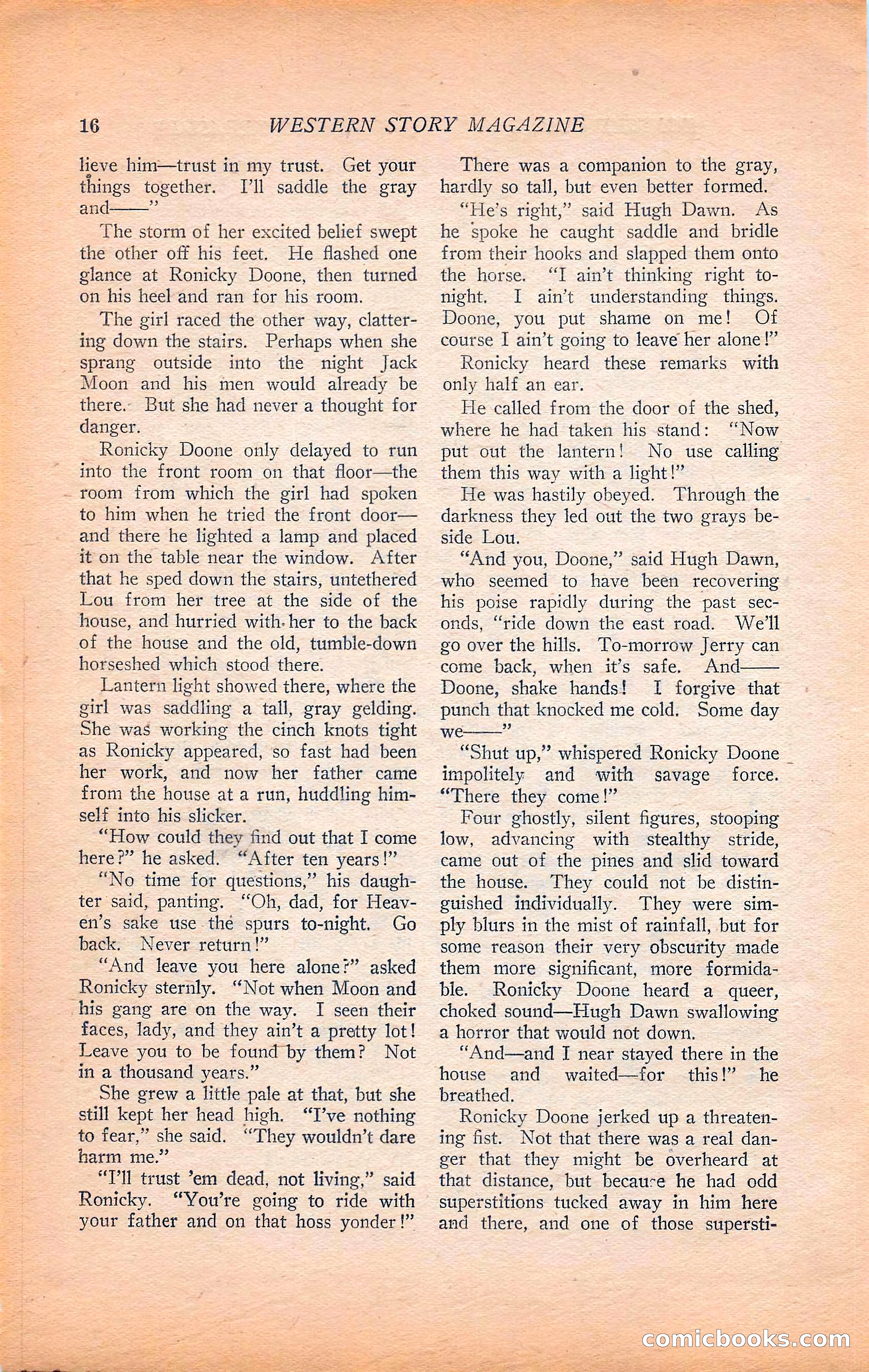 Western Story Magazine, Vol. 22, No. 6 — page 26 of 160