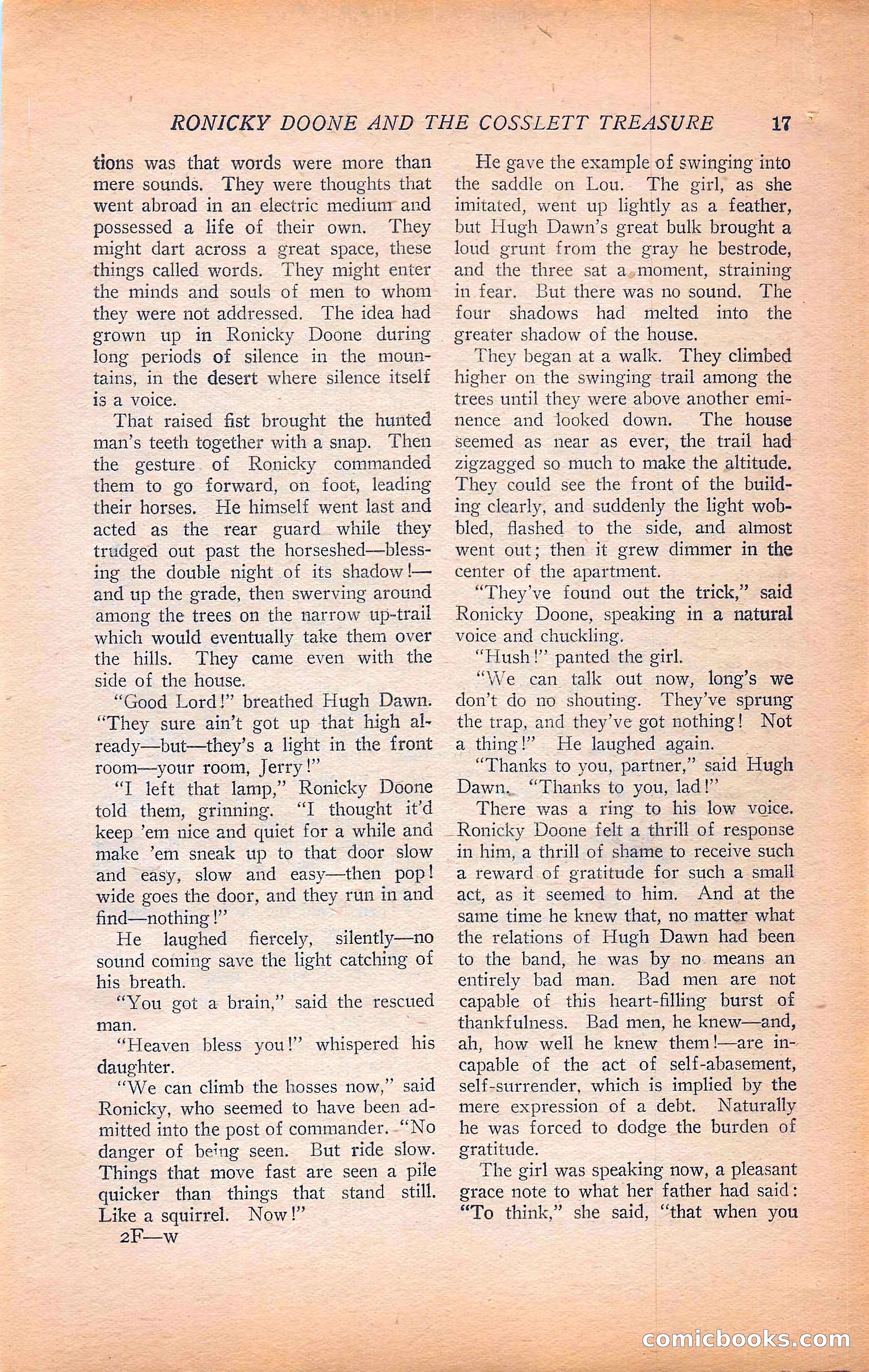 Western Story Magazine, Vol. 22, No. 6 — page 27 of 160