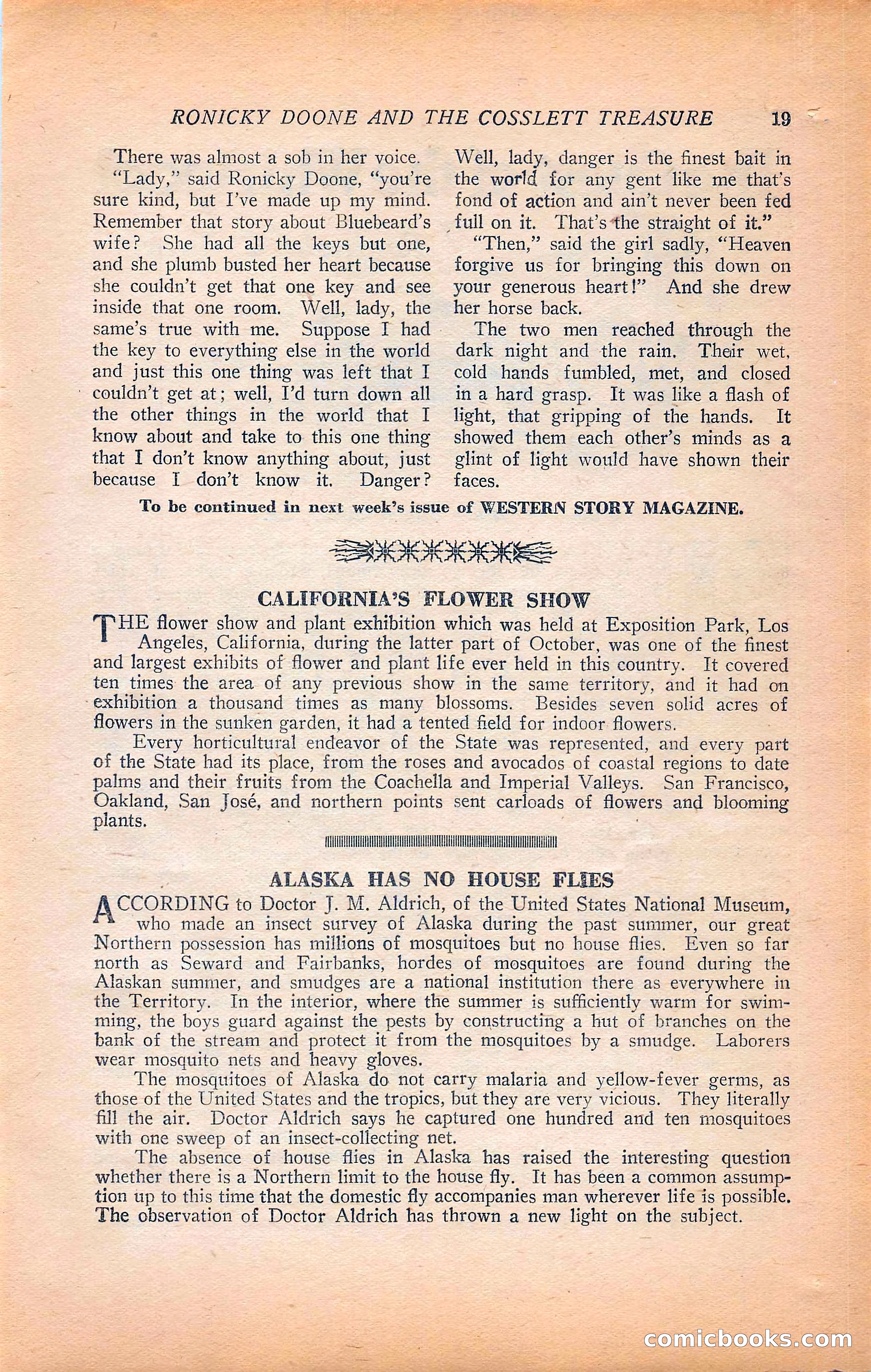 Western Story Magazine, Vol. 22, No. 6 — page 29 of 160
