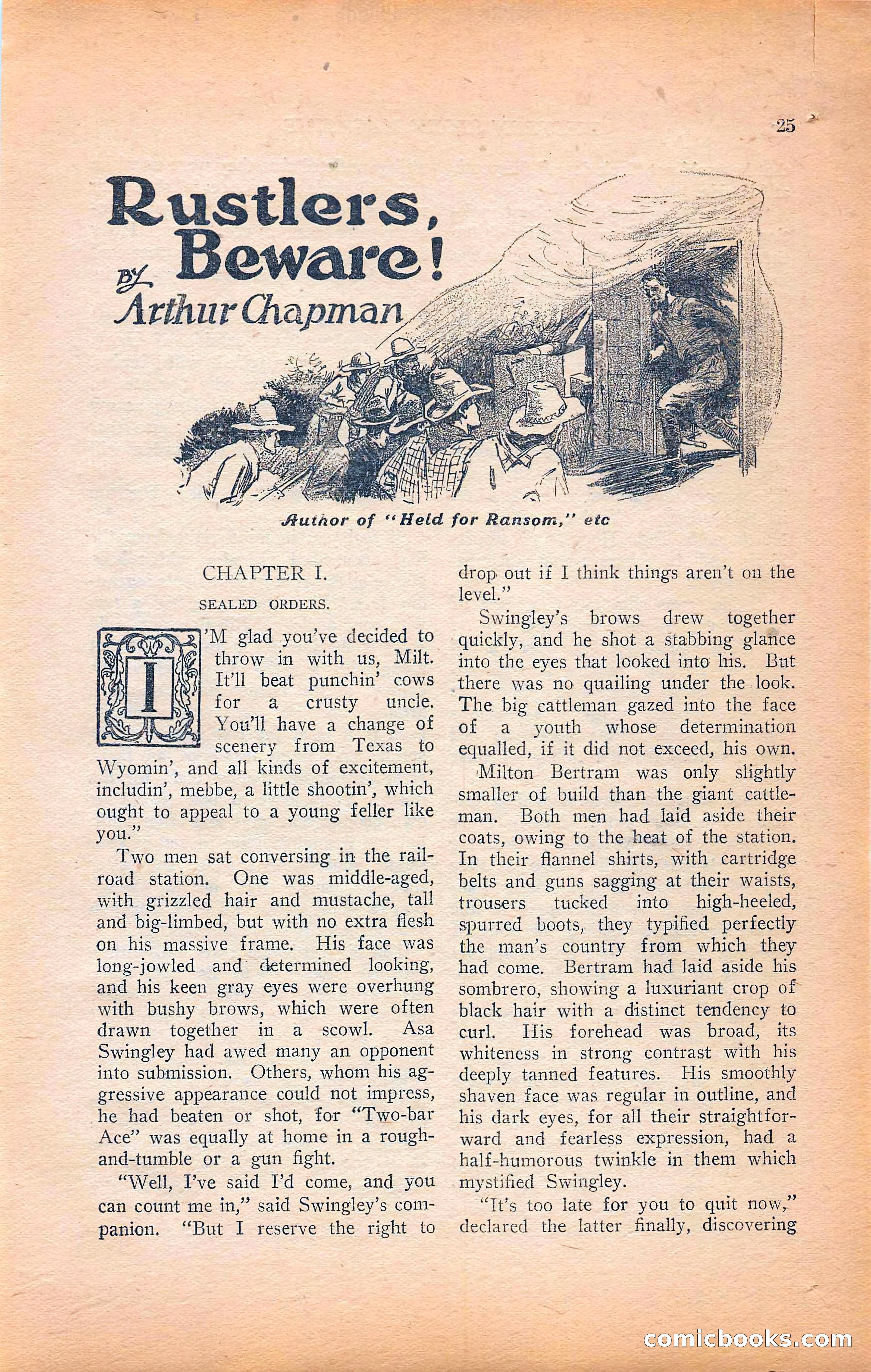 Western Story Magazine, Vol. 22, No. 6 — page 35 of 160
