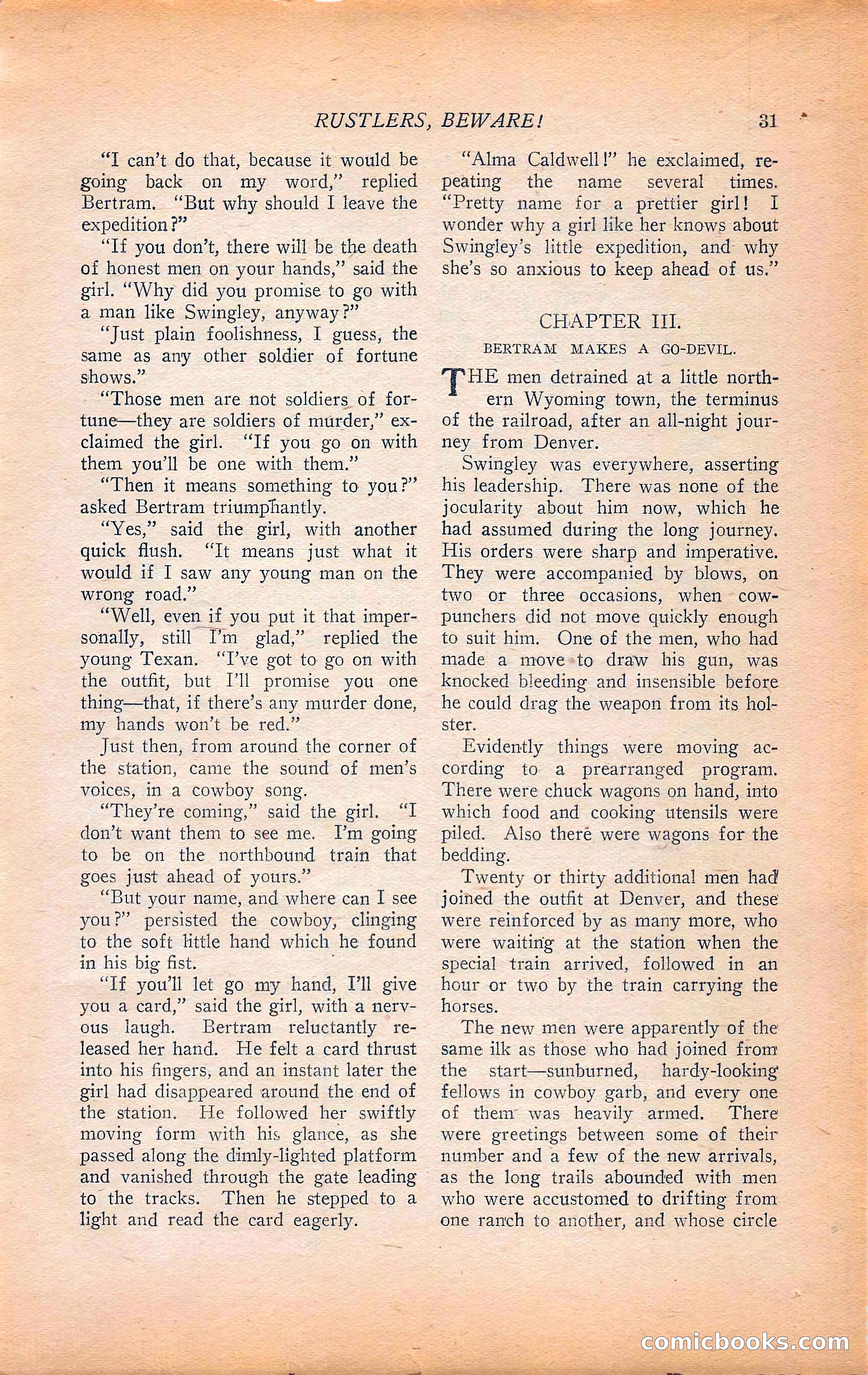 Western Story Magazine, Vol. 22, No. 6 — page 41 of 160