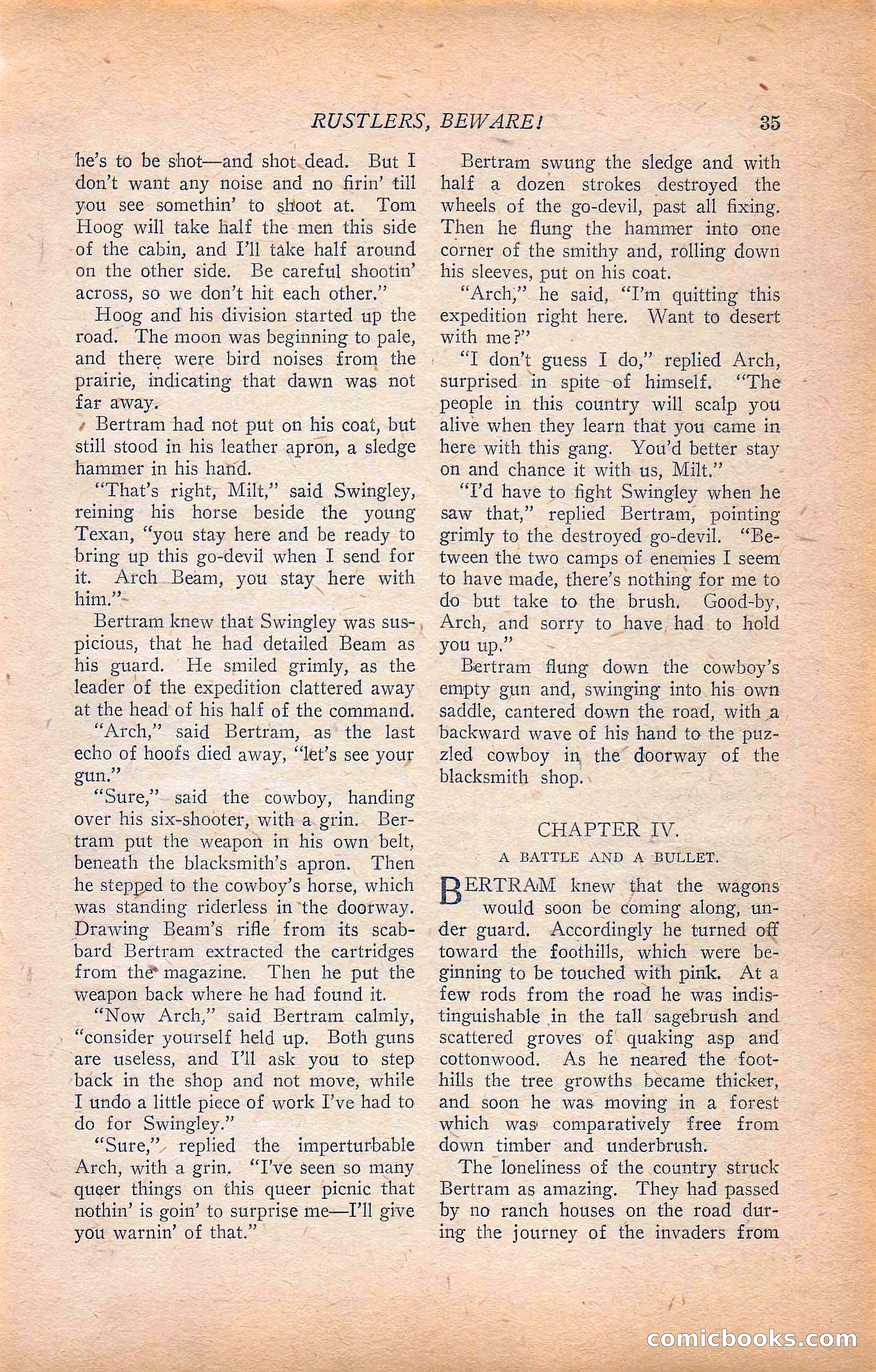 Western Story Magazine, Vol. 22, No. 6 — page 45 of 160
