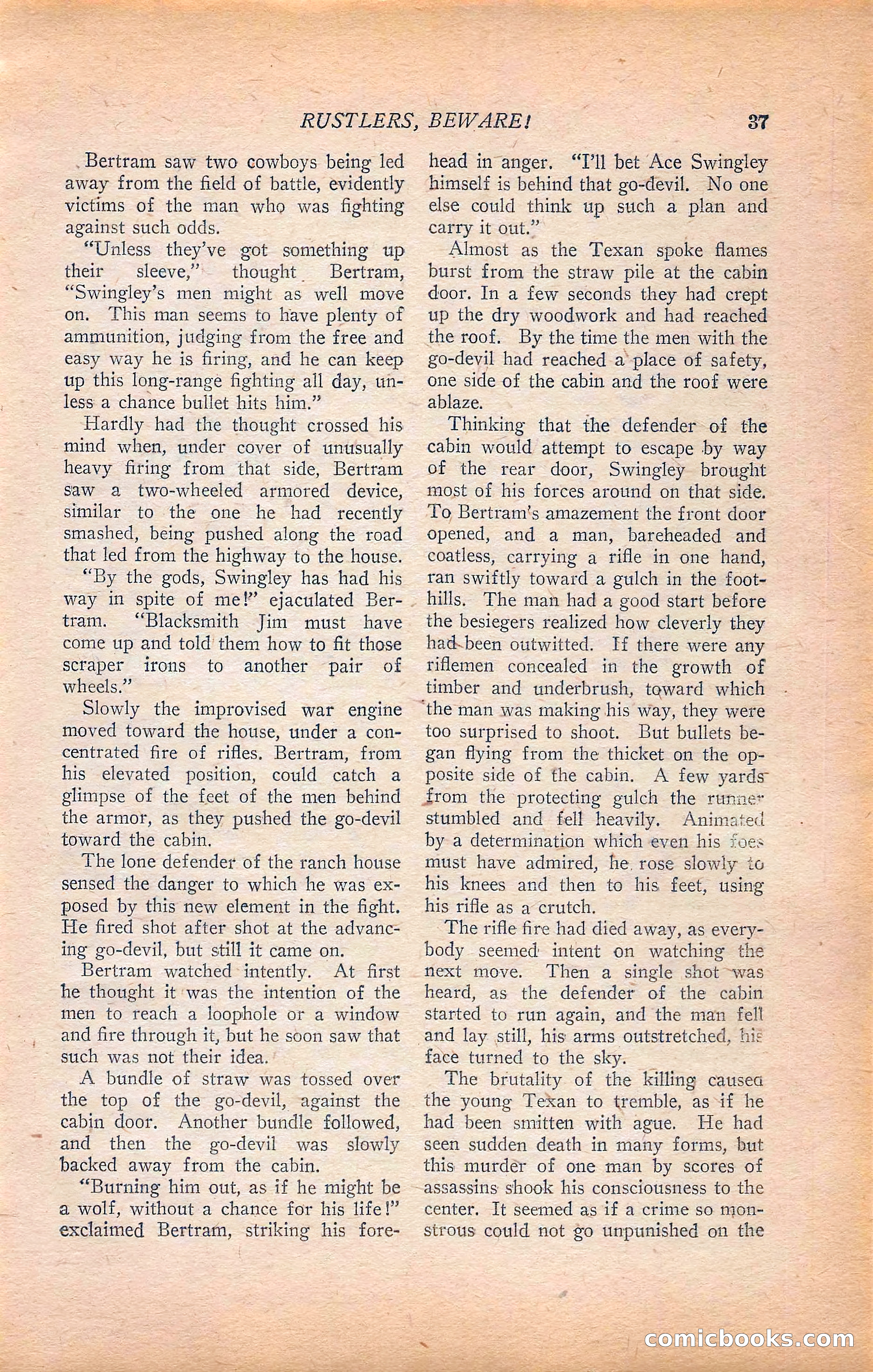 Western Story Magazine, Vol. 22, No. 6 — page 47 of 160