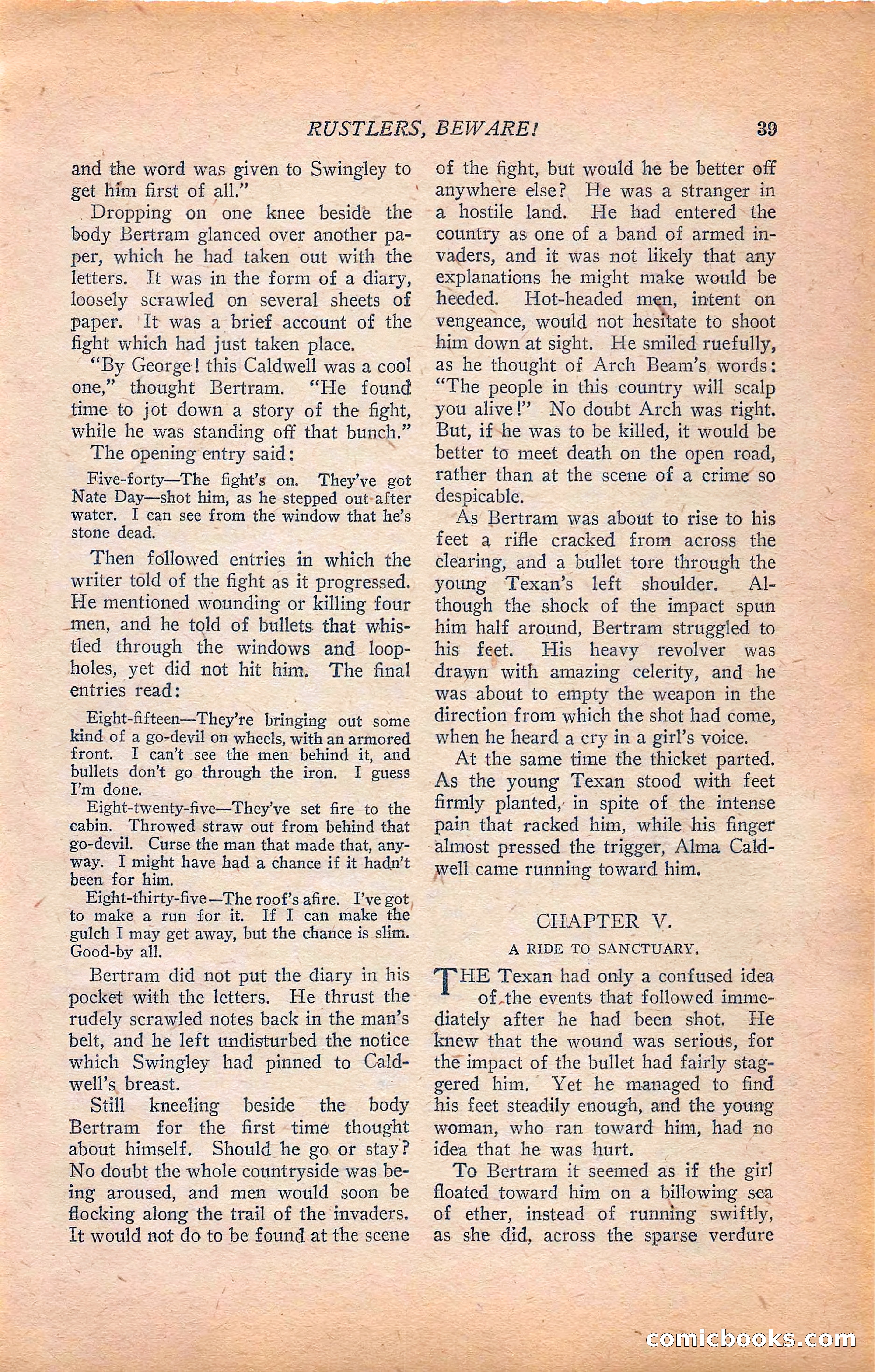 Western Story Magazine, Vol. 22, No. 6 — page 49 of 160