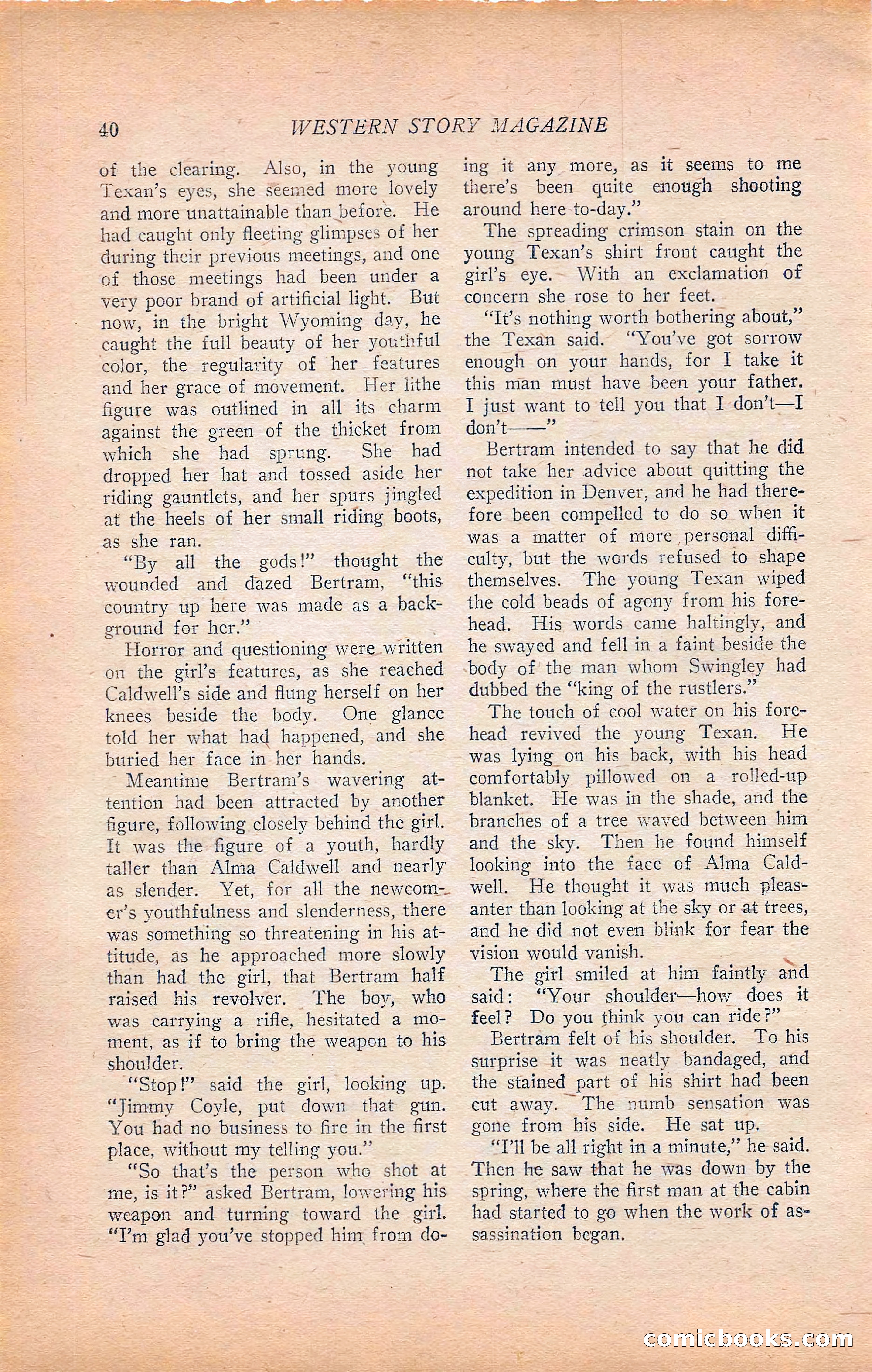 Western Story Magazine, Vol. 22, No. 6 — page 50 of 160