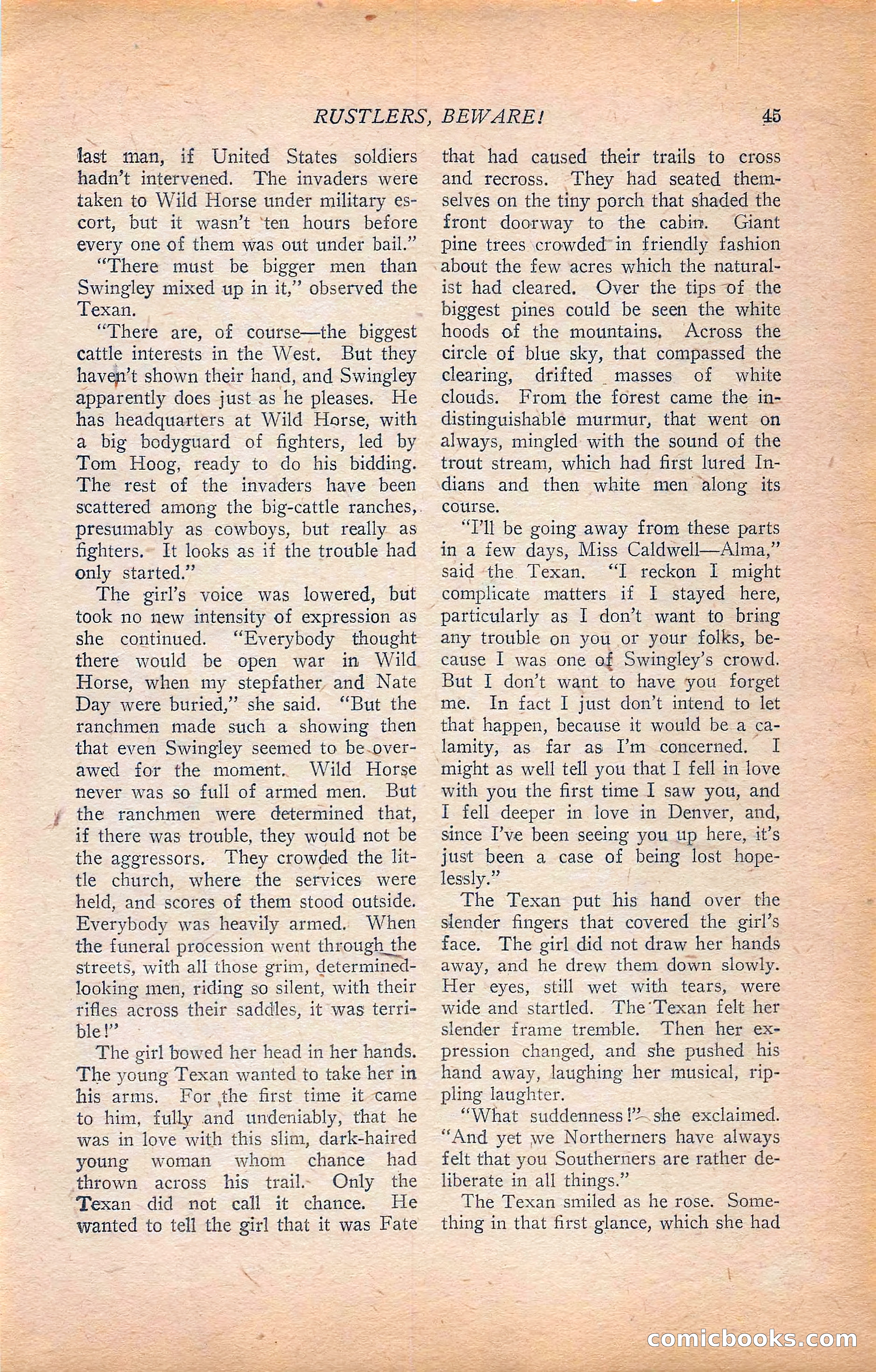 Western Story Magazine, Vol. 22, No. 6 — page 55 of 160