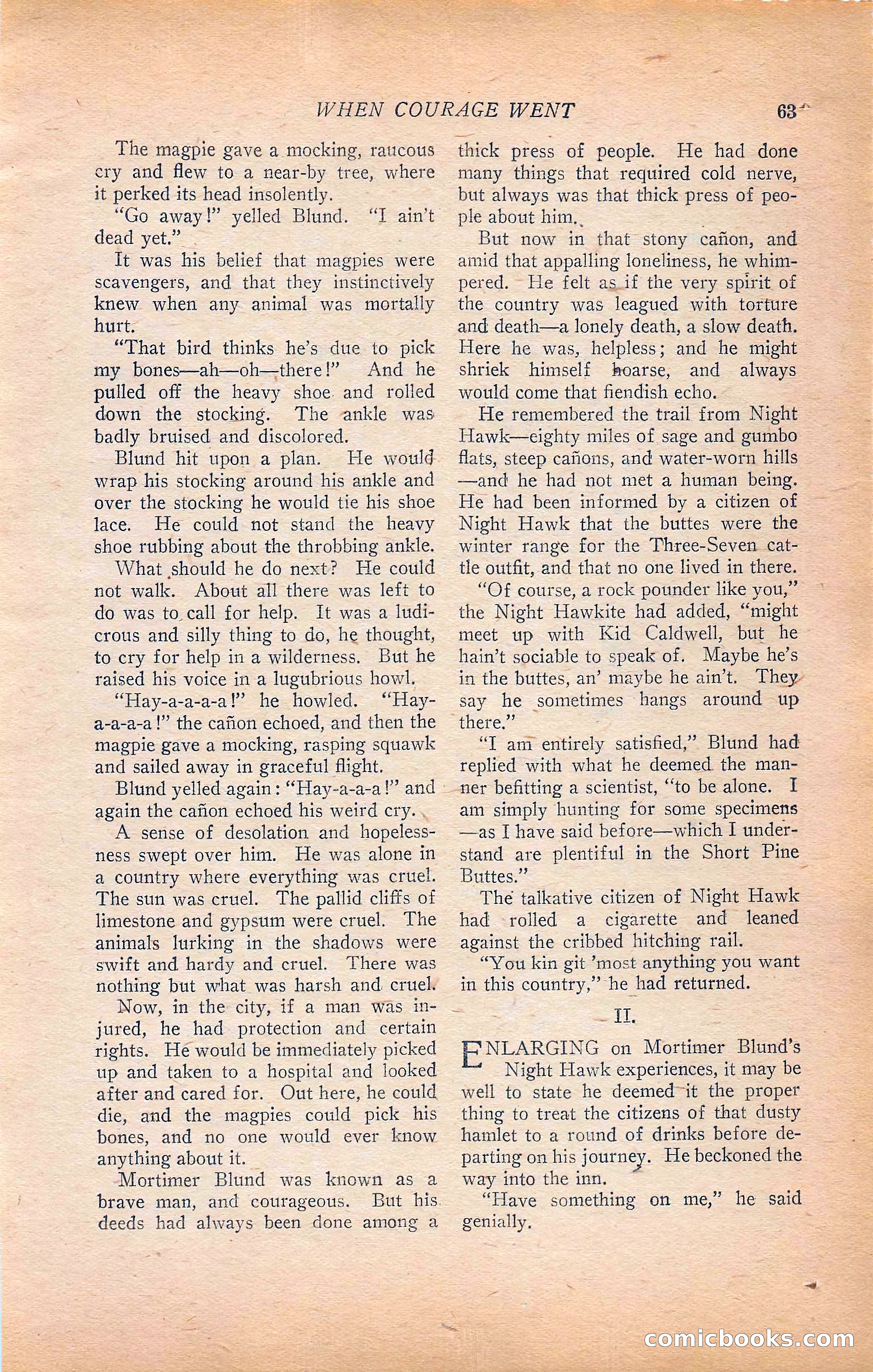 Western Story Magazine, Vol. 22, No. 6 — page 73 of 160