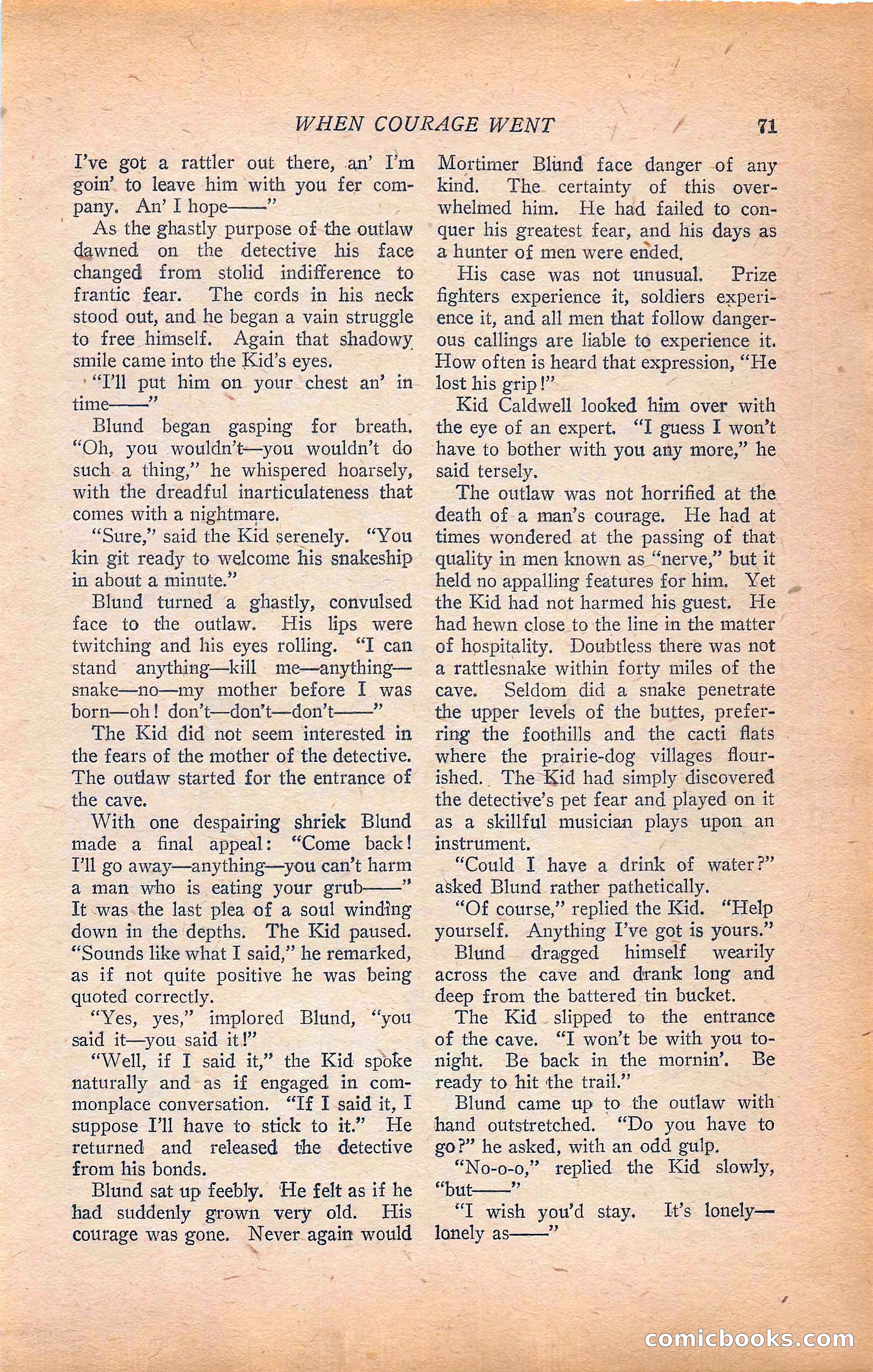 Western Story Magazine, Vol. 22, No. 6 — page 81 of 160