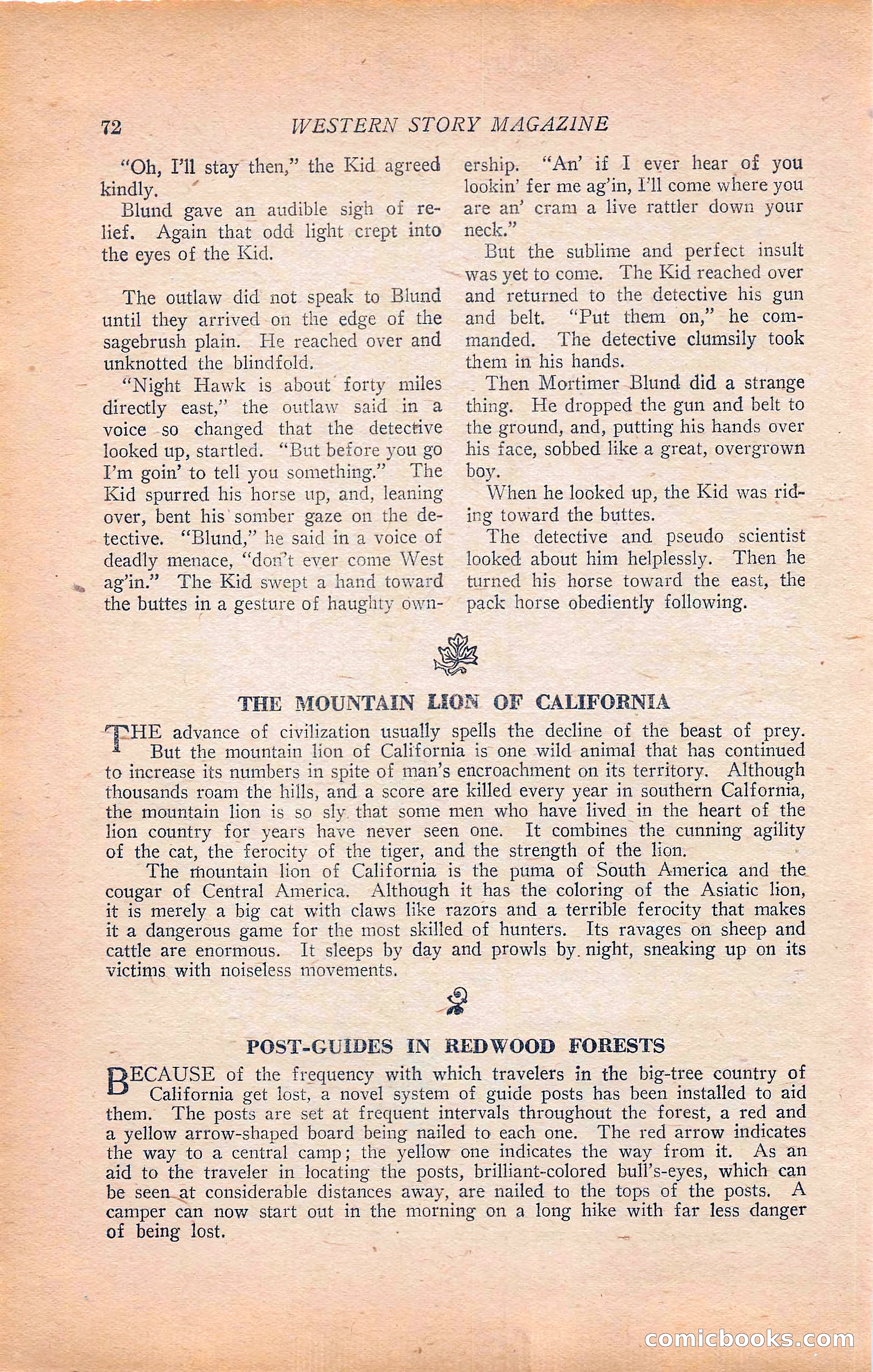 Western Story Magazine, Vol. 22, No. 6 — page 82 of 160