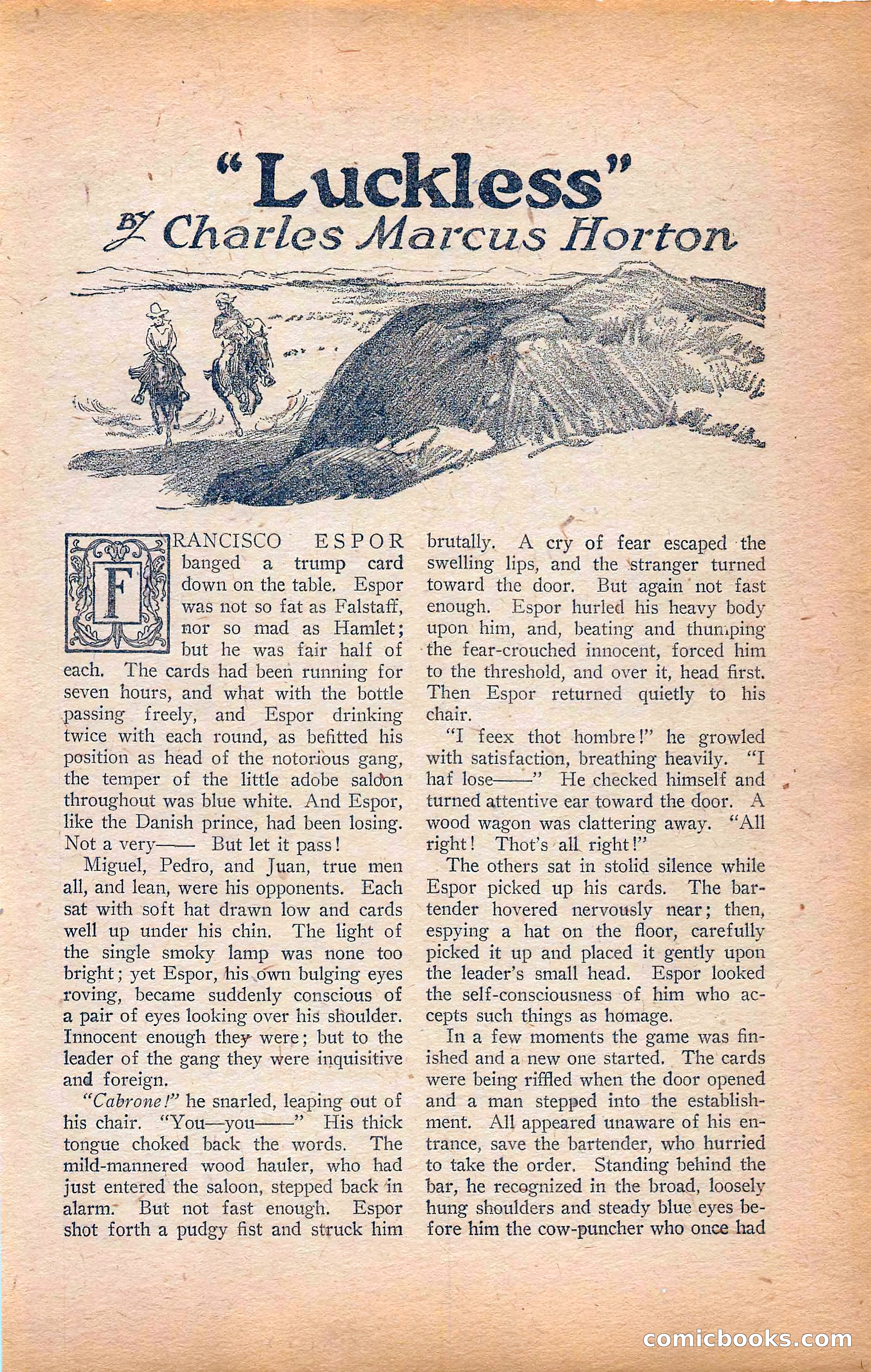 Western Story Magazine, Vol. 22, No. 6 — page 83 of 160