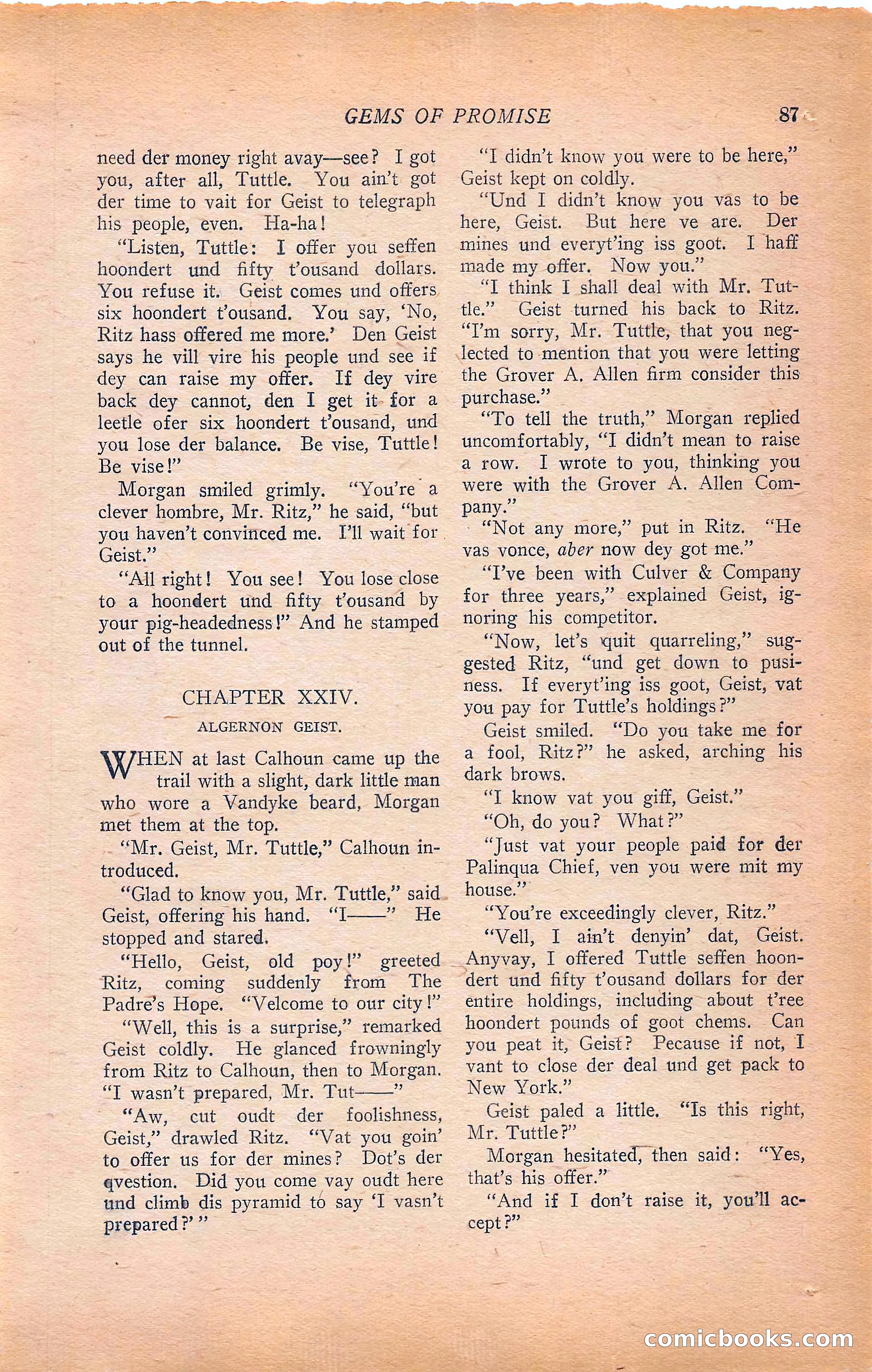 Western Story Magazine, Vol. 22, No. 6 — page 97 of 160