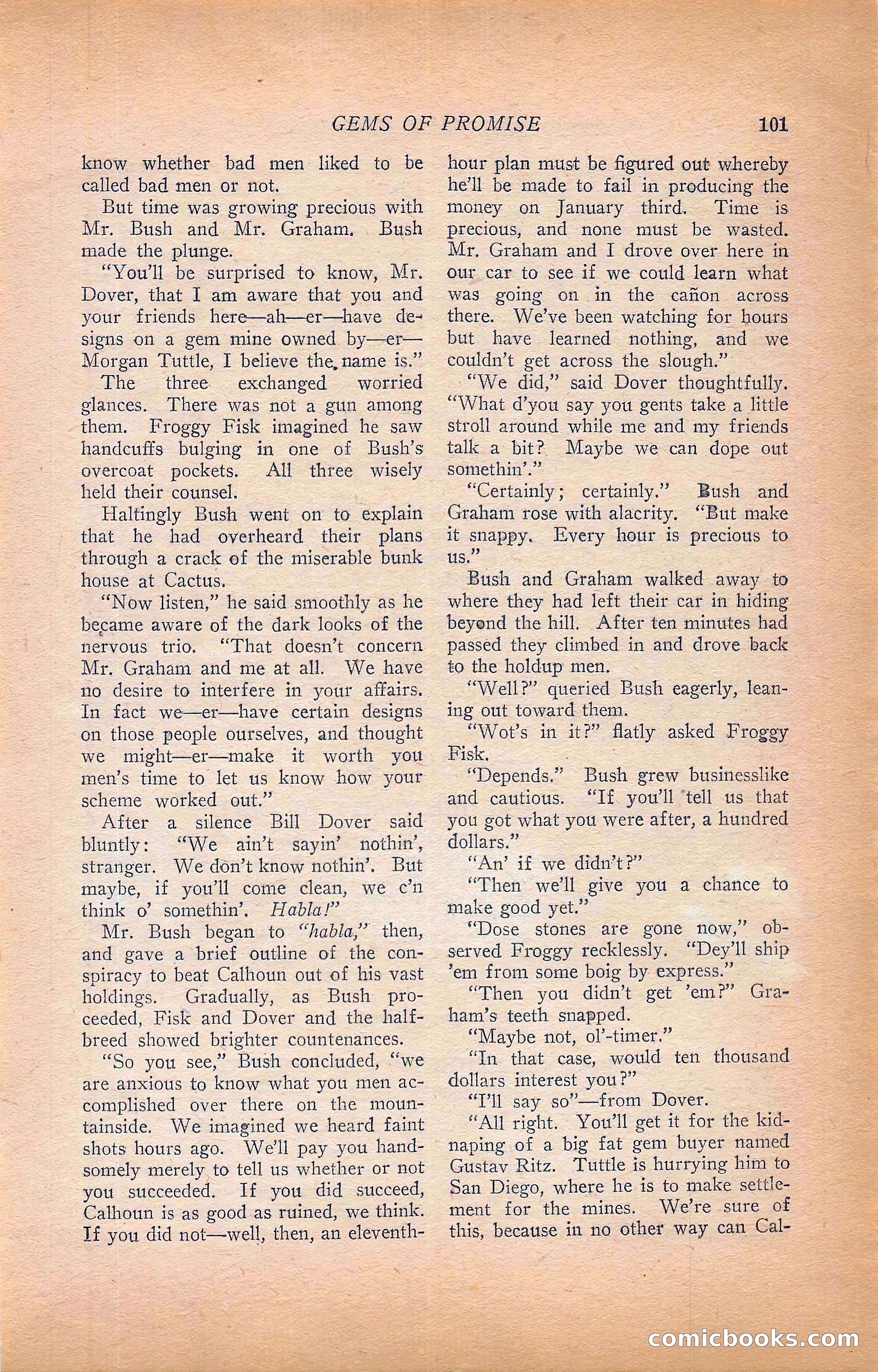 Western Story Magazine, Vol. 22, No. 6 — page 111 of 160