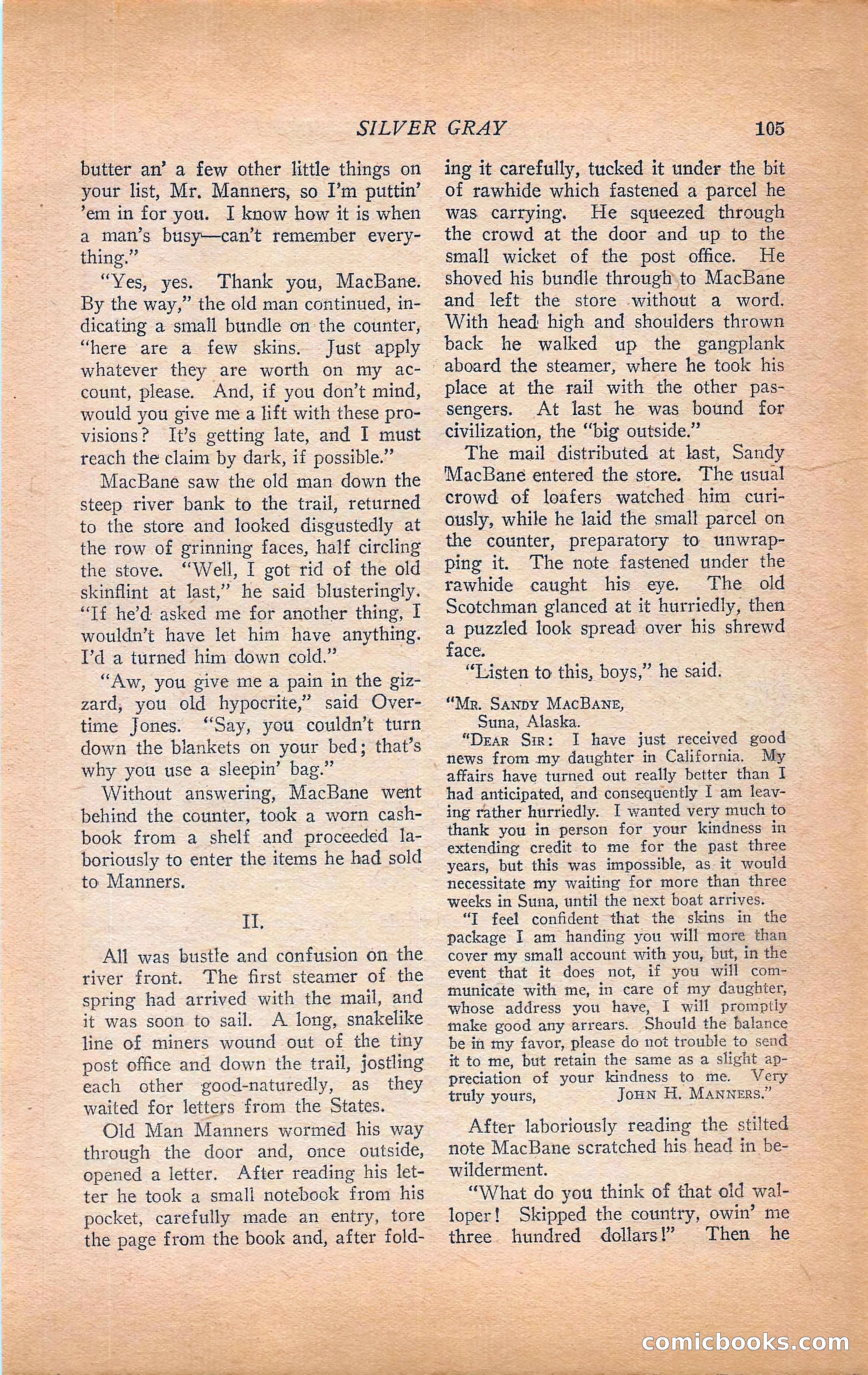 Western Story Magazine, Vol. 22, No. 6 — page 115 of 160