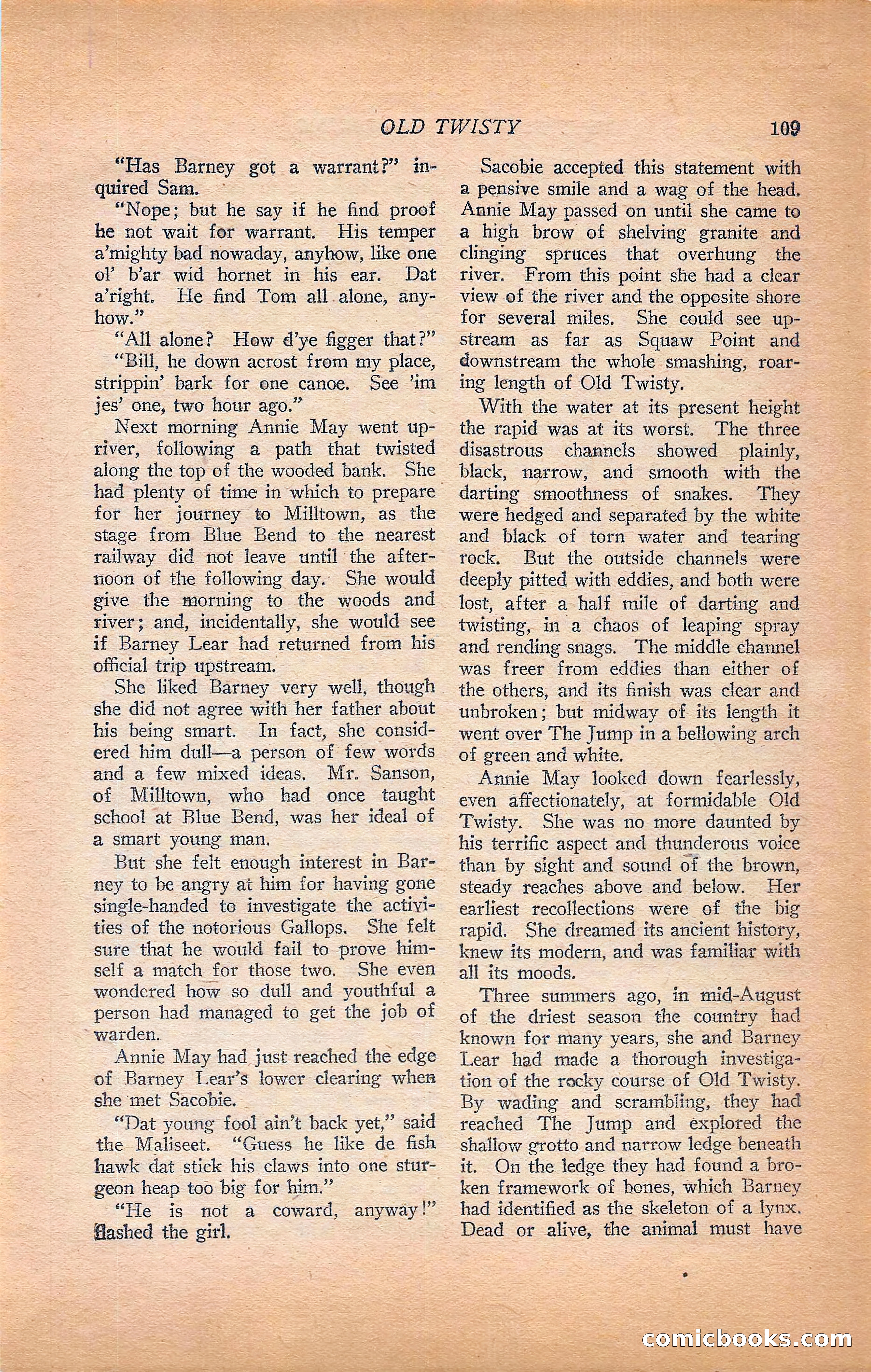 Western Story Magazine, Vol. 22, No. 6 — page 119 of 160