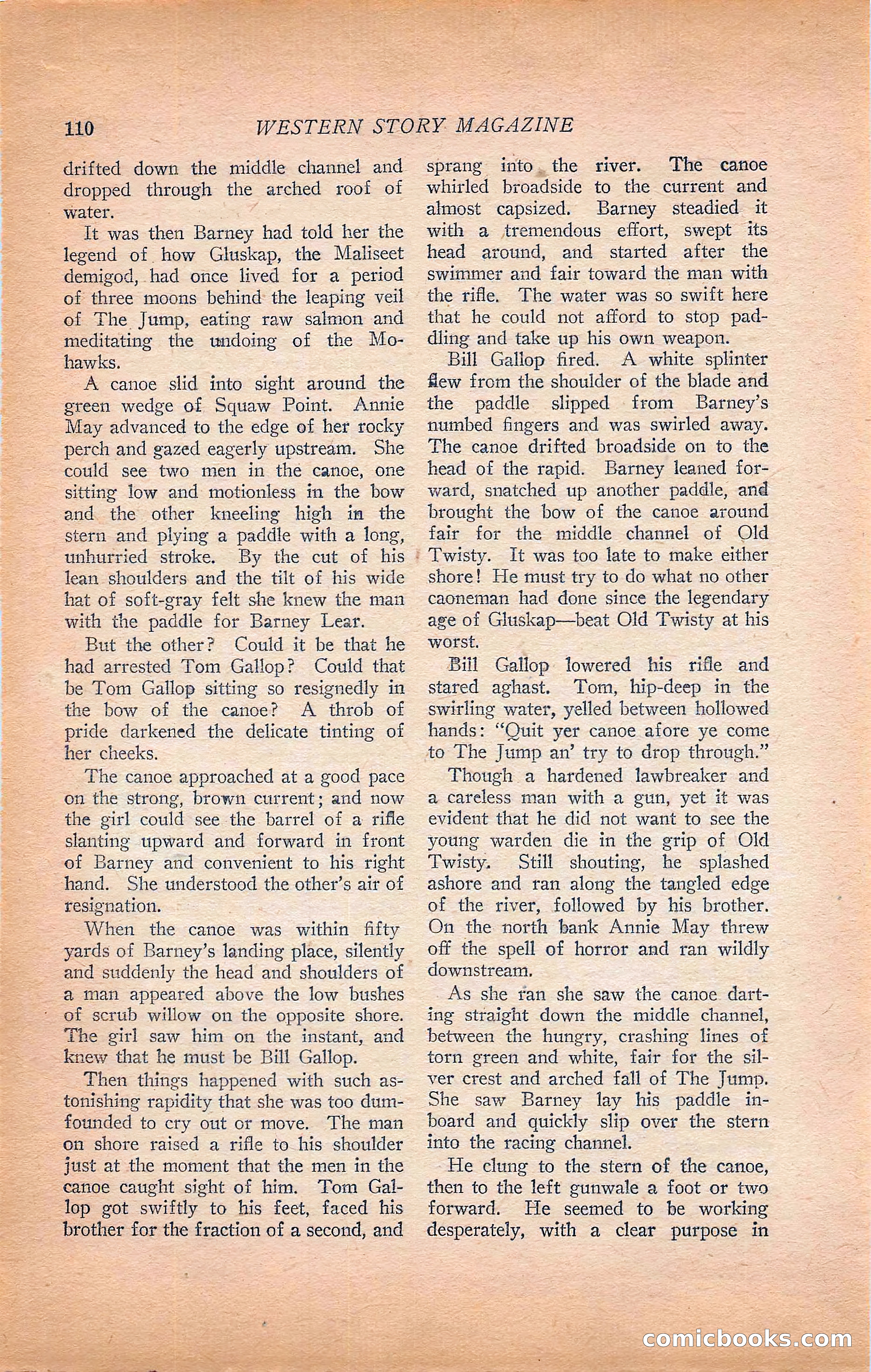 Western Story Magazine, Vol. 22, No. 6 — page 120 of 160