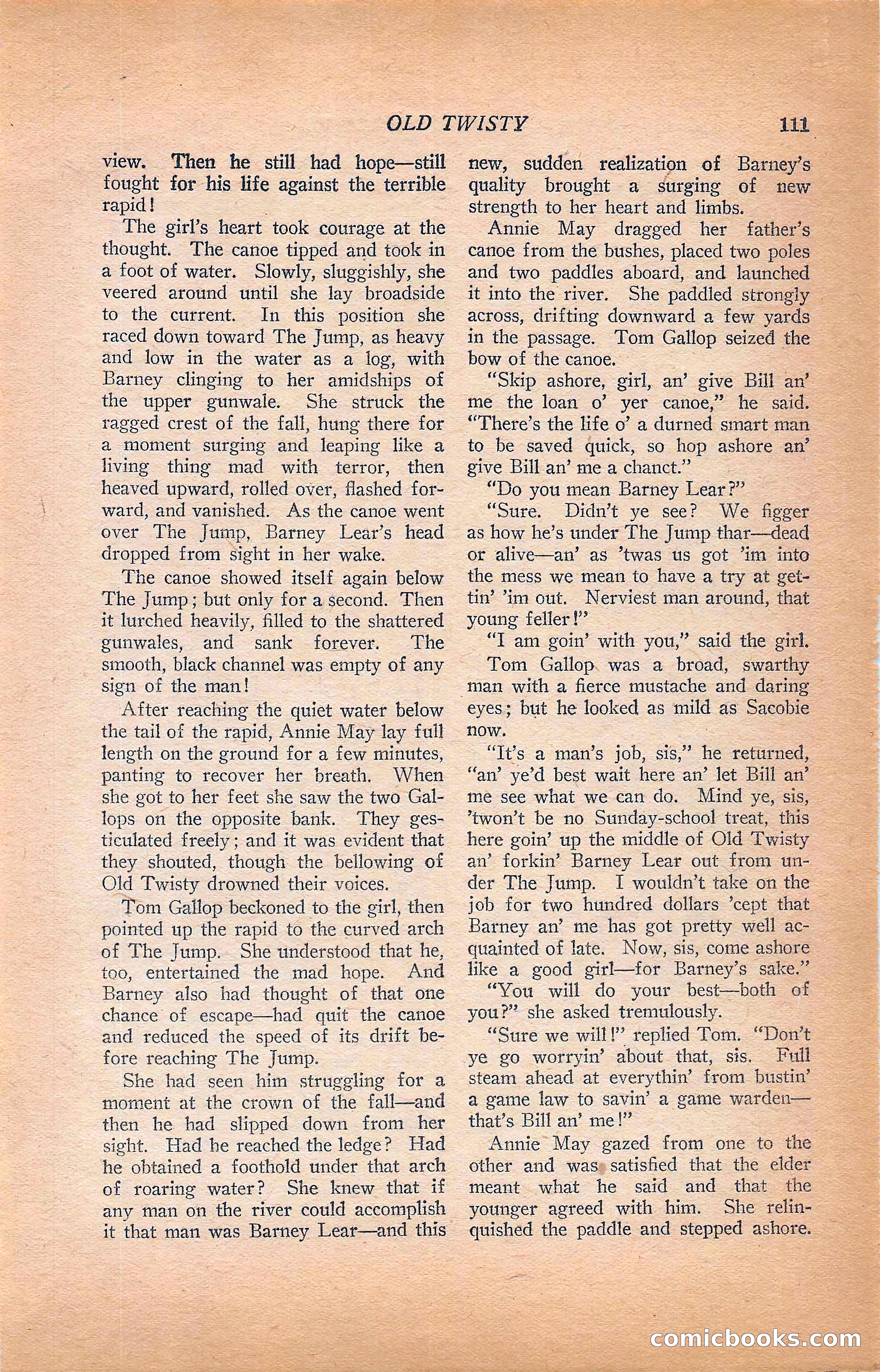 Western Story Magazine, Vol. 22, No. 6 — page 121 of 160