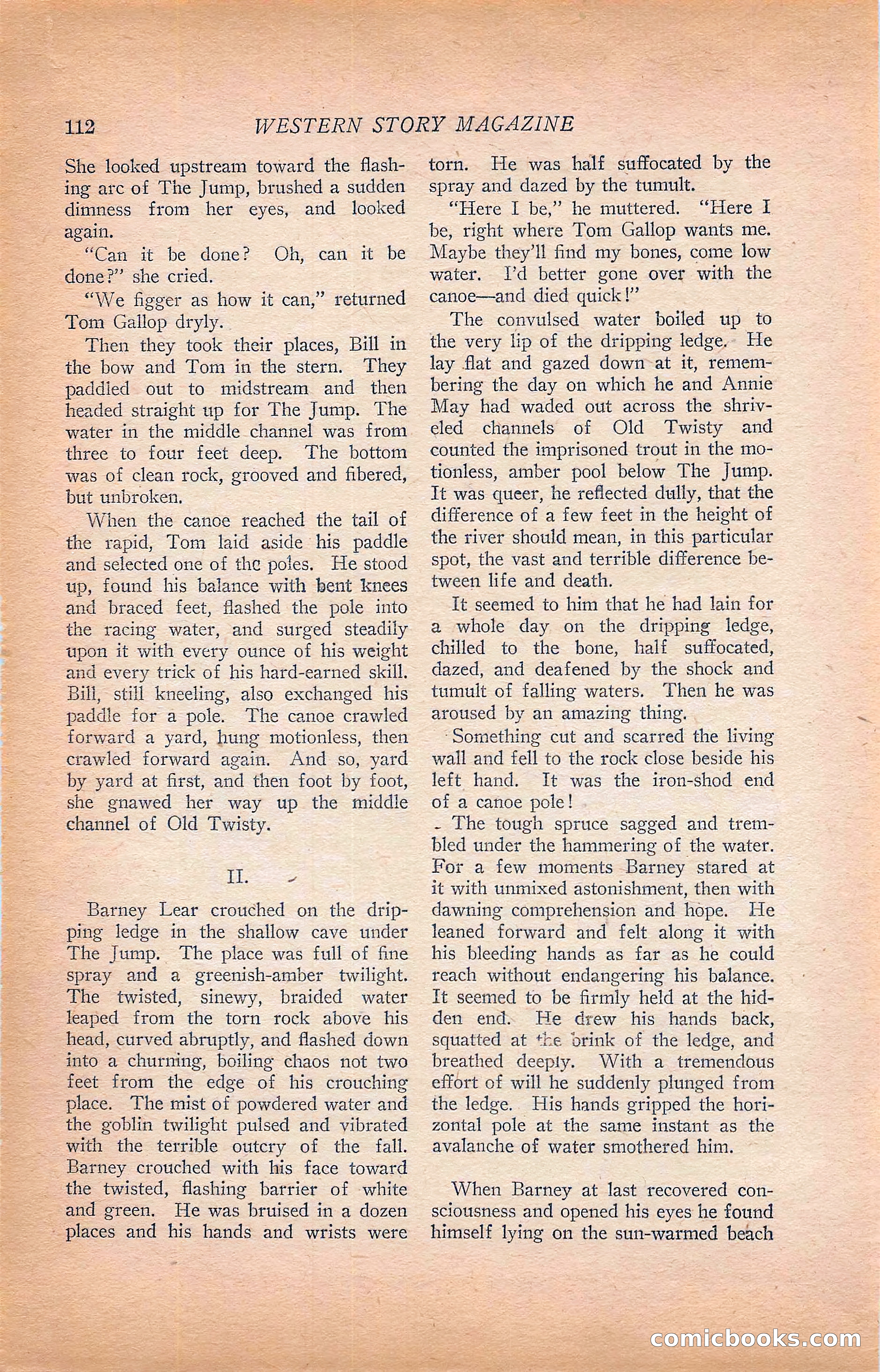 Western Story Magazine, Vol. 22, No. 6 — page 122 of 160
