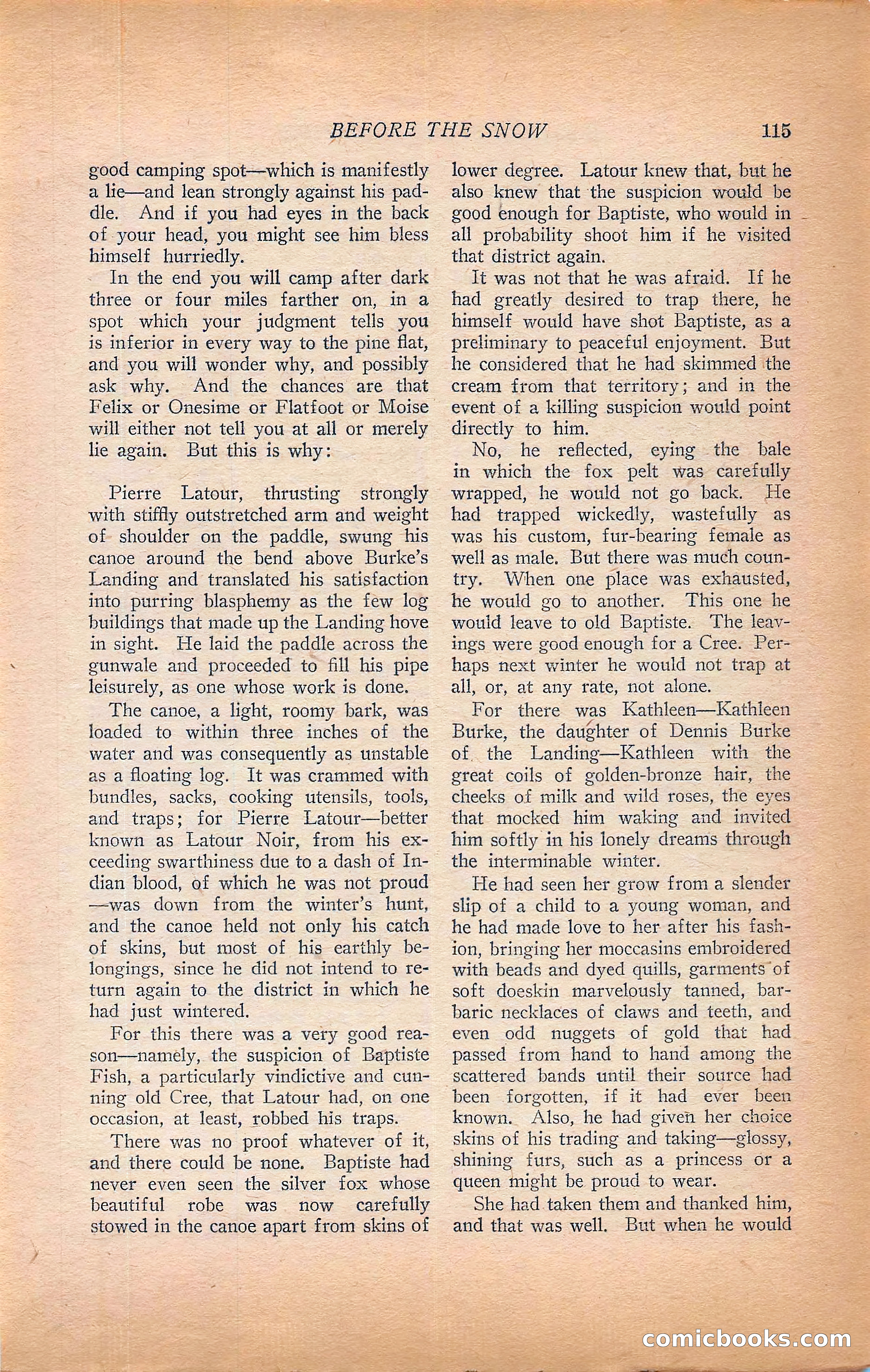 Western Story Magazine, Vol. 22, No. 6 — page 125 of 160