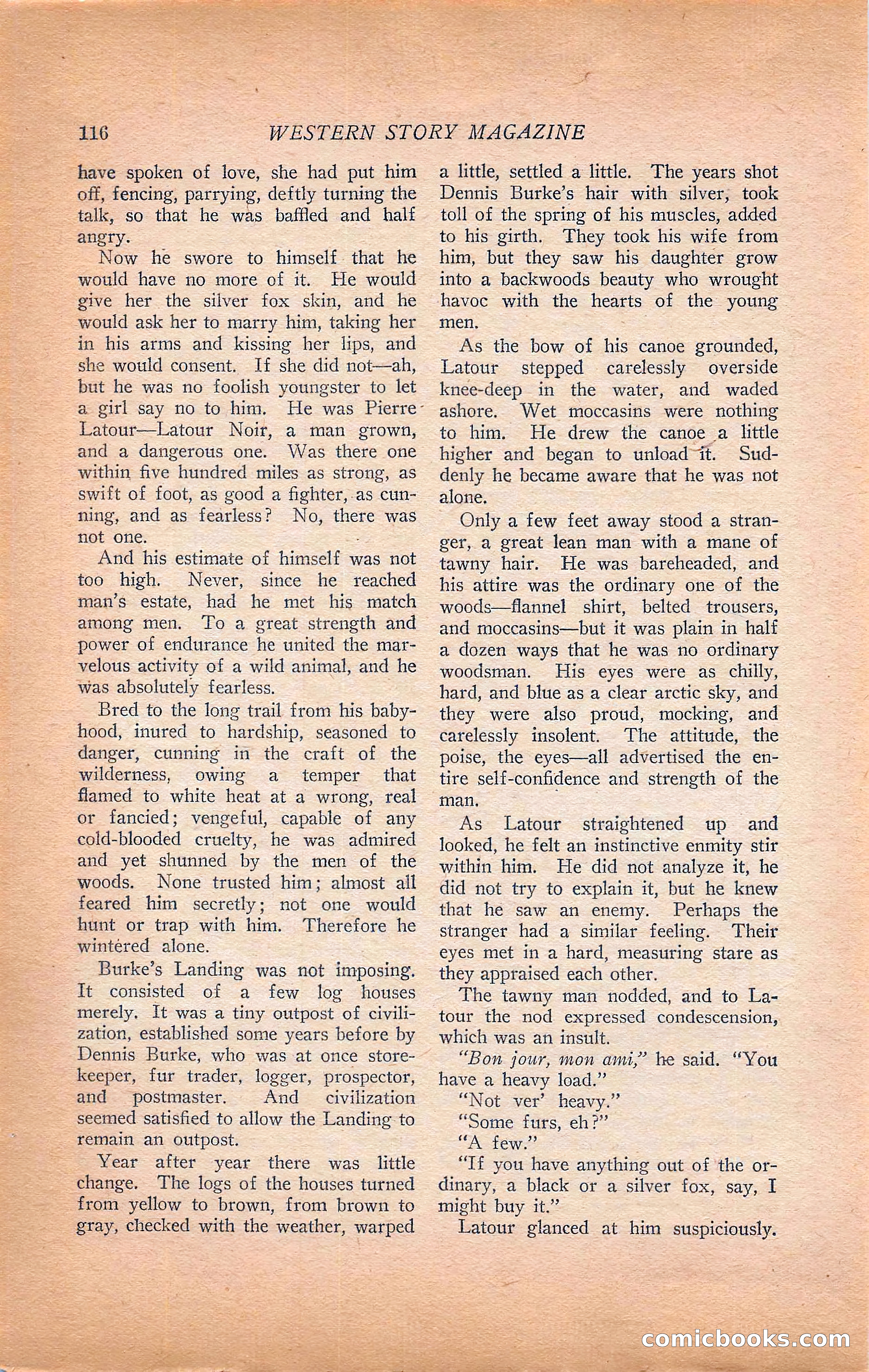 Western Story Magazine, Vol. 22, No. 6 — page 126 of 160