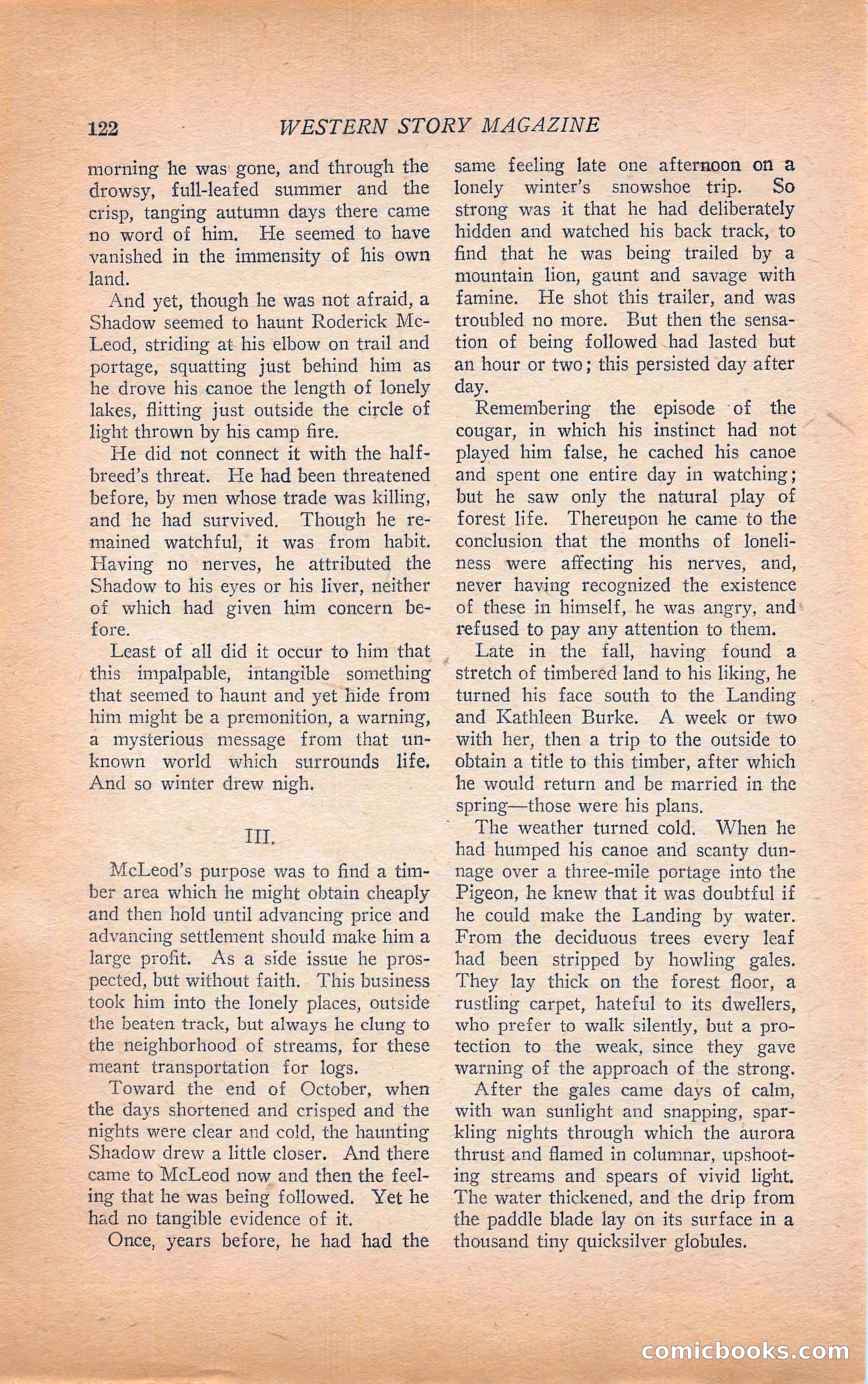 Western Story Magazine, Vol. 22, No. 6 — page 132 of 160