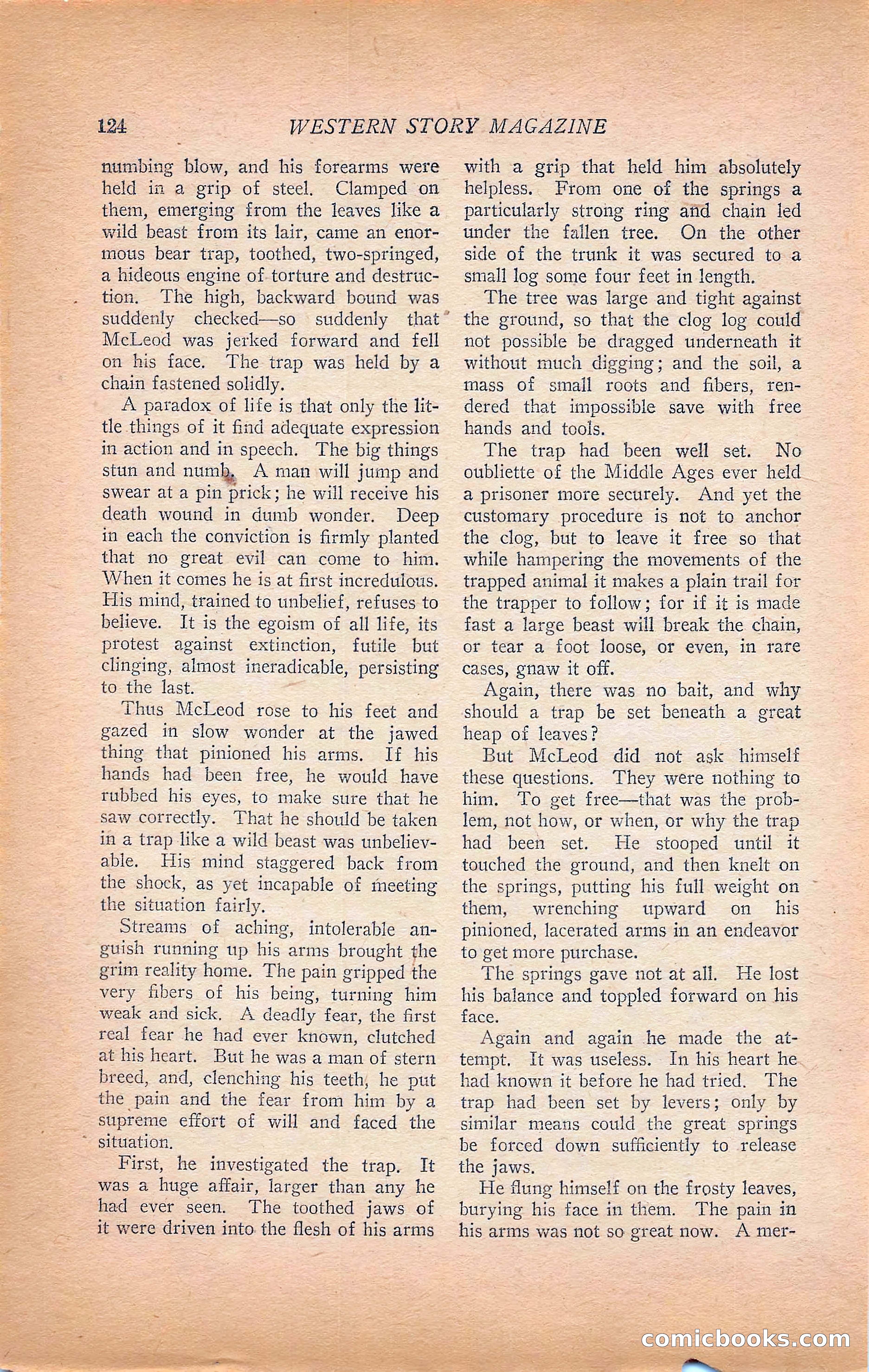 Western Story Magazine, Vol. 22, No. 6 — page 134 of 160
