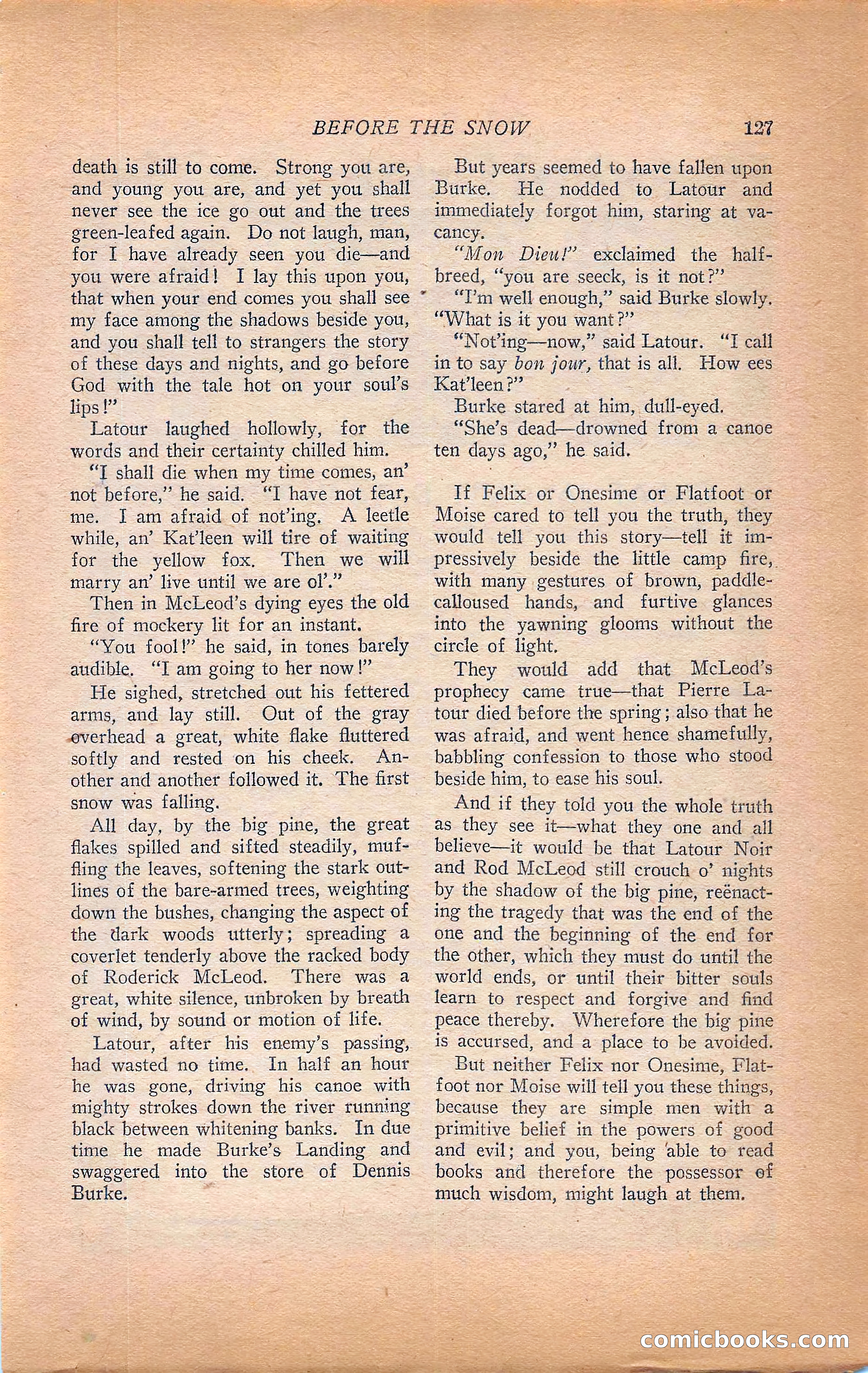 Western Story Magazine, Vol. 22, No. 6 — page 137 of 160