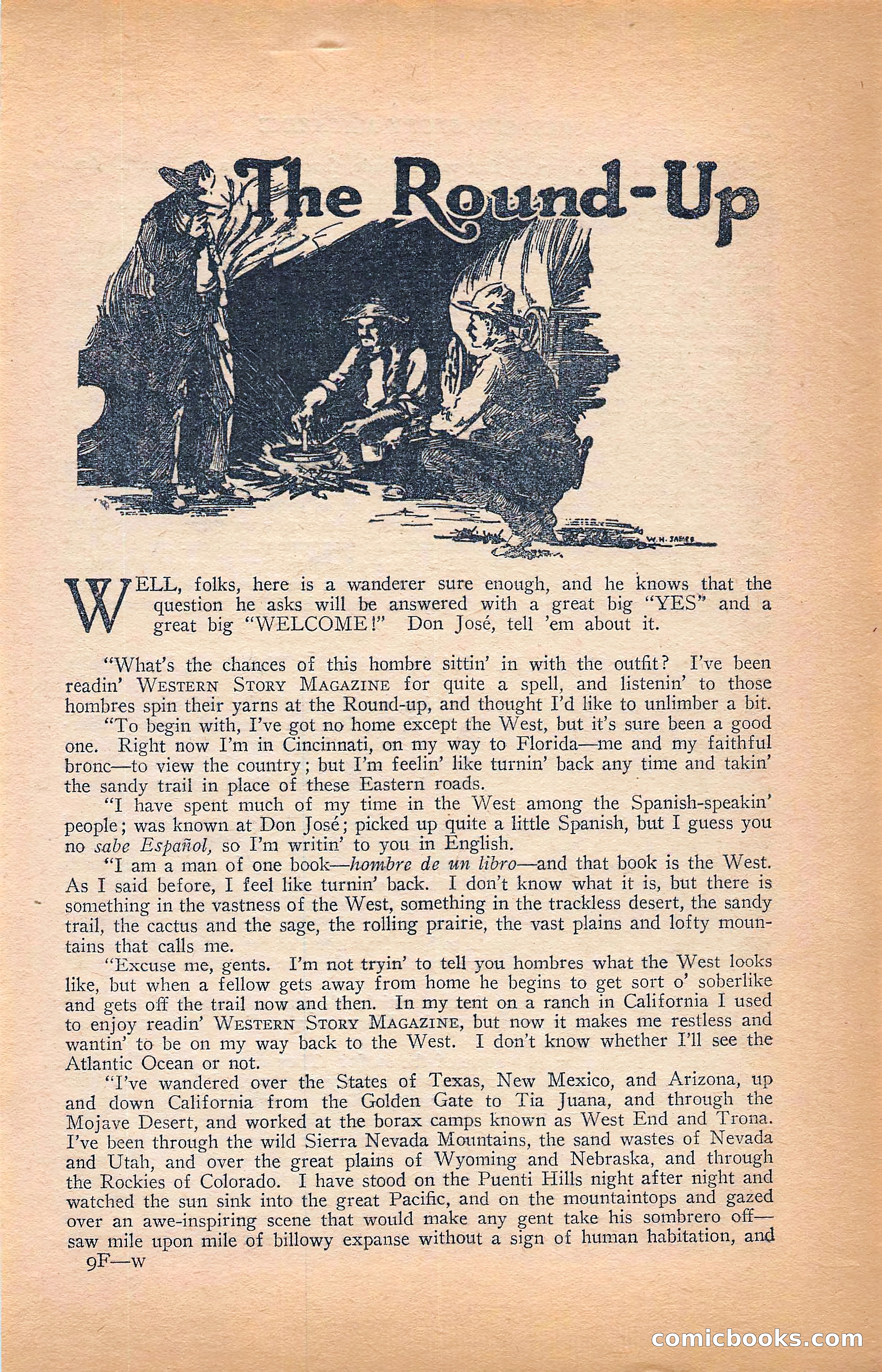 Western Story Magazine, Vol. 22, No. 6 — page 139 of 160